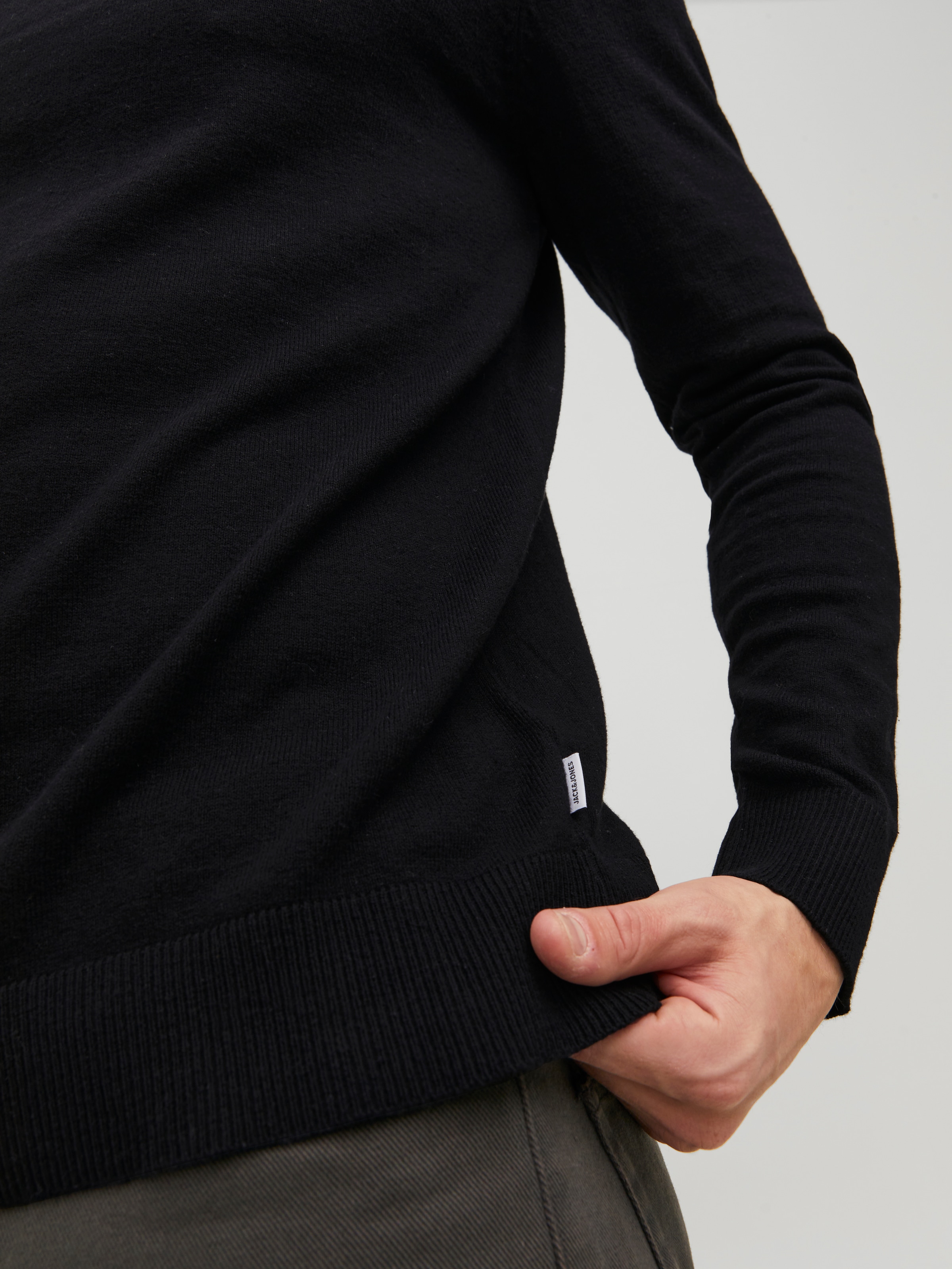 Jack & Jones Rundhalspullover »EMIL KNIT« Baumwollmischung, locker geschnitten