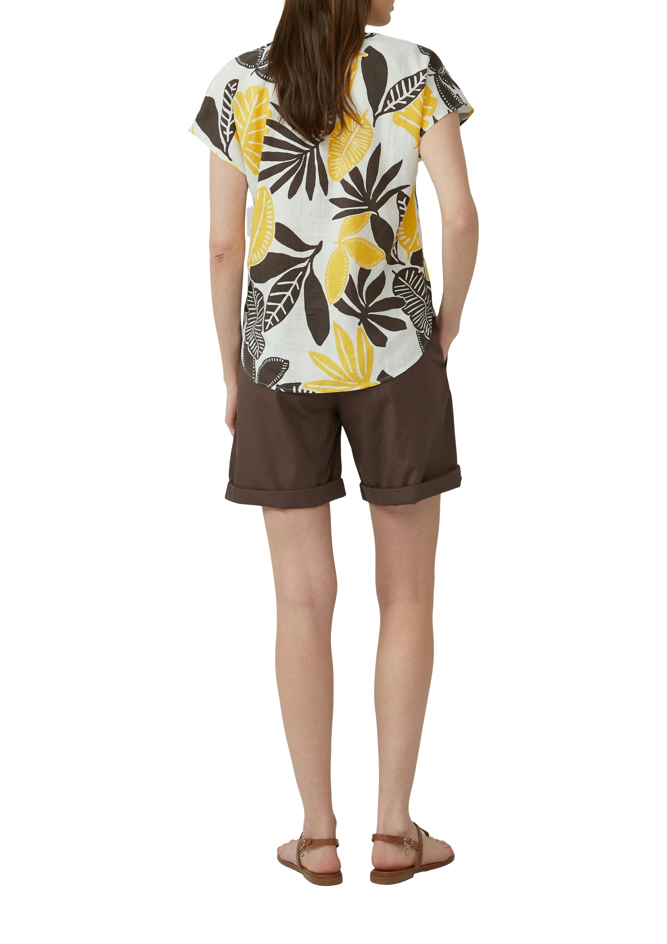 s.Oliver Kurzarmbluse mit All-Over Print