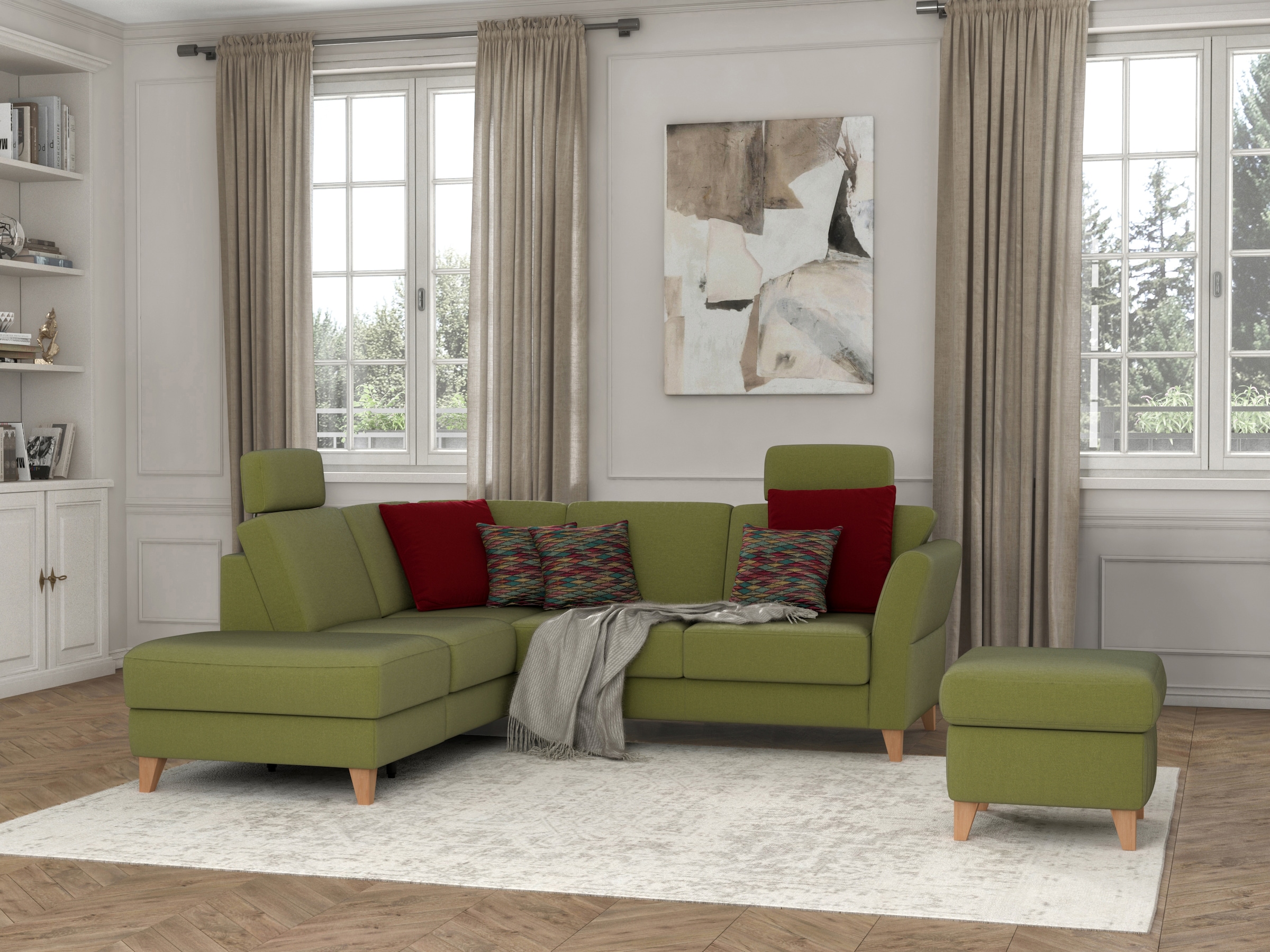 sit&more Tabouret de rangement »Visby« Stauraum, auch erhältlich mit Wasser zu reinigendem "Soft clean" Bezug