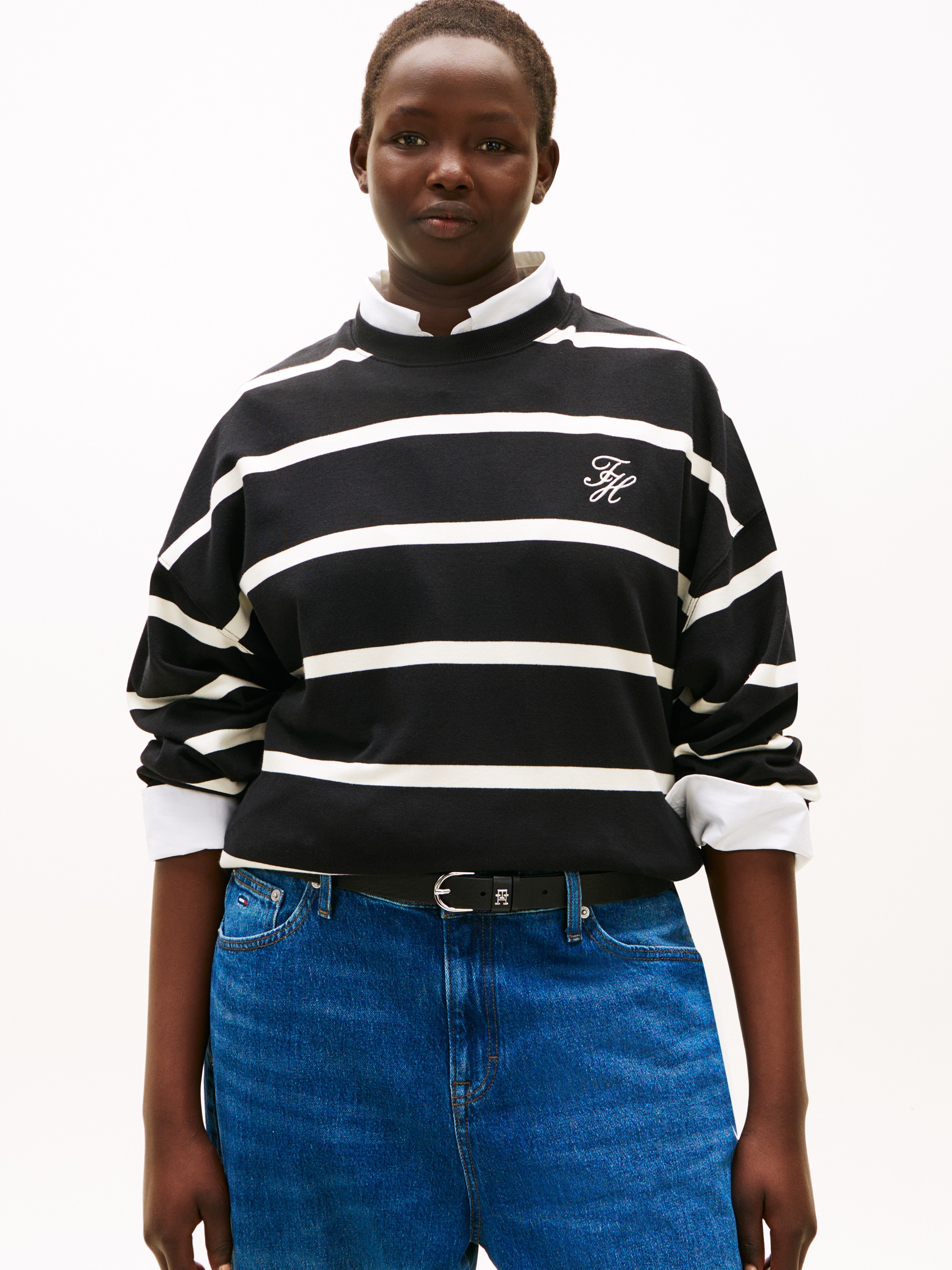 Tommy Hilfiger Curve Sweatshirt »CRV TH SCRIPT MDRN TERRY SWTSHRT«, in grossen Grössen
