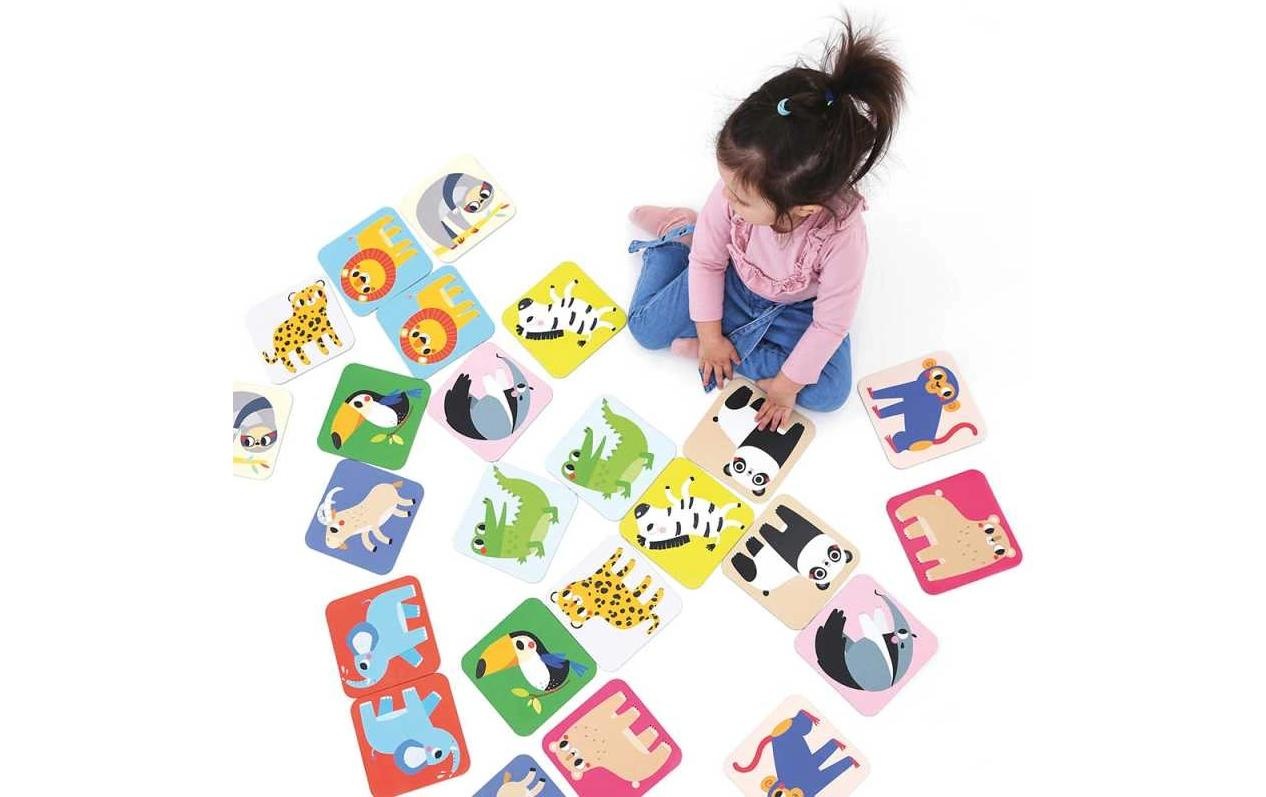   Jouets éducatifs »Banana Panda Memo-Spiel Suuuper Size Wild Animals Pappe 30 Teile«