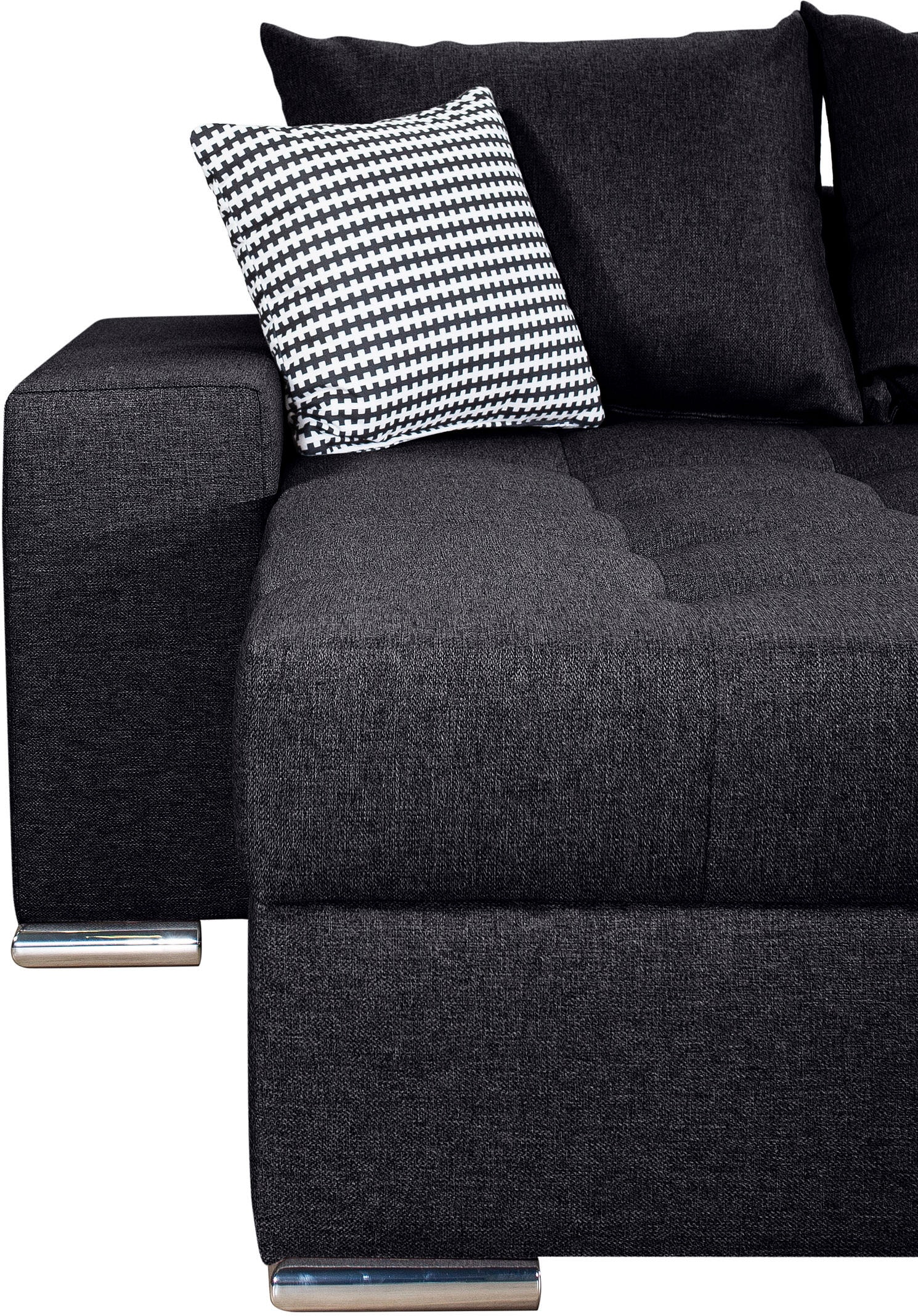 COLLECTION AB Paysage de salon »Josy XXL U-Form, B: 333 cm, mit 2 Recamieren 77 & 97 cm« Bettfunktion, Bettkasten & 2 Zierkissen, Federkern
