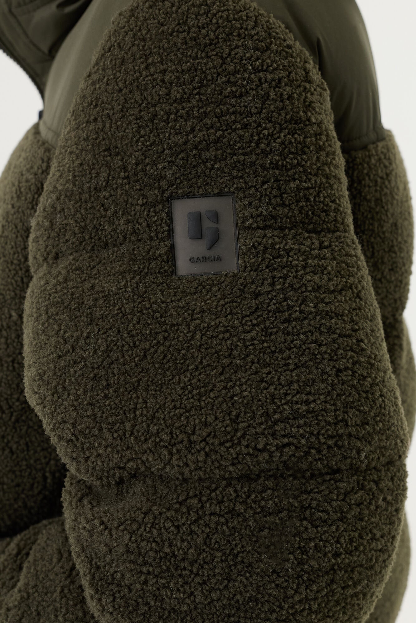 Garcia Veste matelassée avec capuche avec fourrure teddy pour garçons
