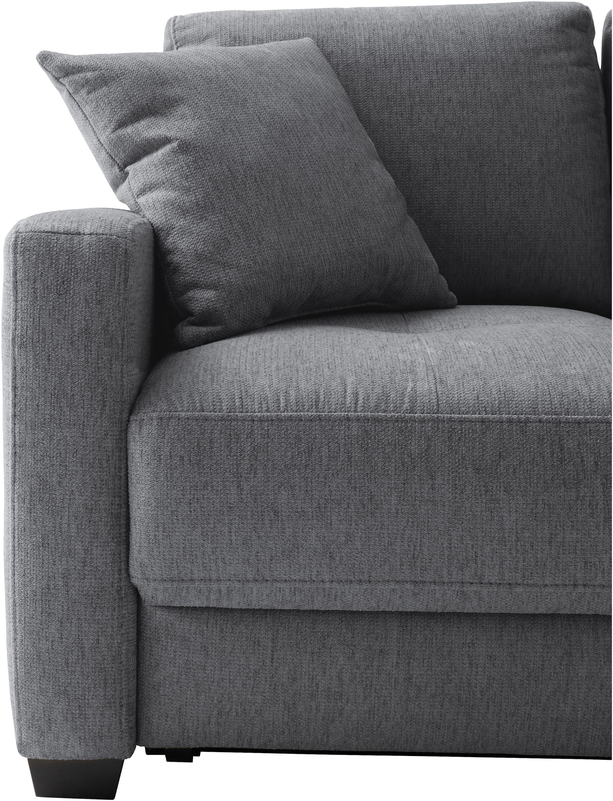 Mr. Couch Canapé d'angle »Pierre, L-Form mit Taschenfederkern« mit DuraSpring-Taschenfederkern bis 140 kg belastbar