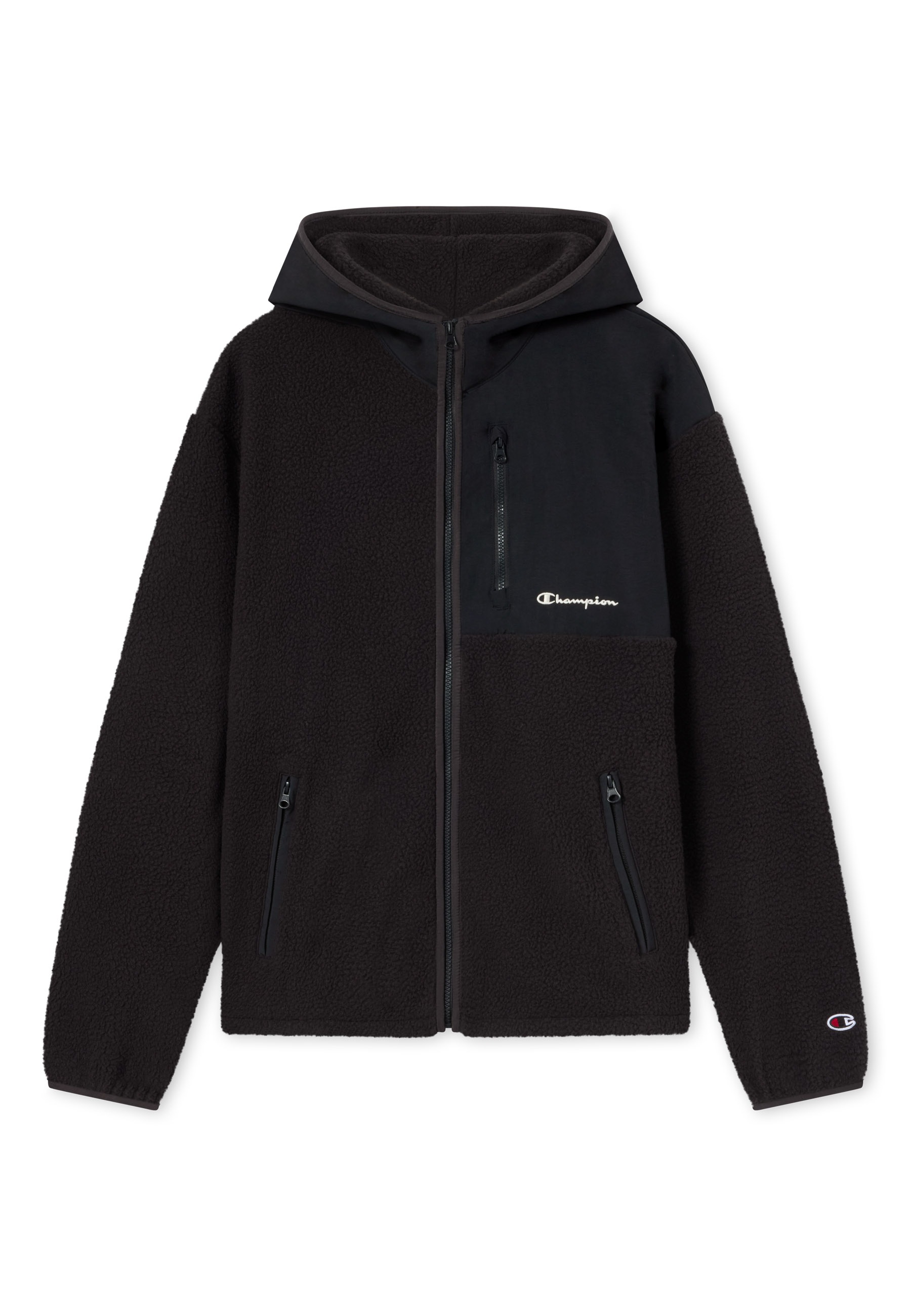 Champion Kapuzensweatjacke »SPORTWEAR ZIP-UP HOODIE Relax Fit Polar« mit Taschen und Logostickereien
