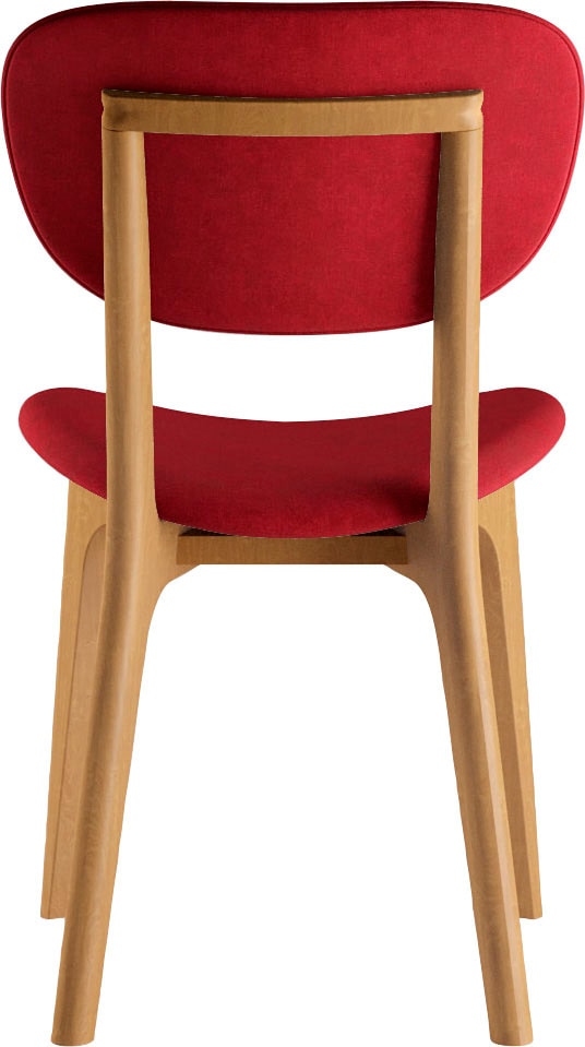 INOSIGN Stuhl »COZY Made in Italy« (Set) 2 Stk.Gestell in Buche, Kirsch- oder Nussbaum, Massivholz, Design Stuhl