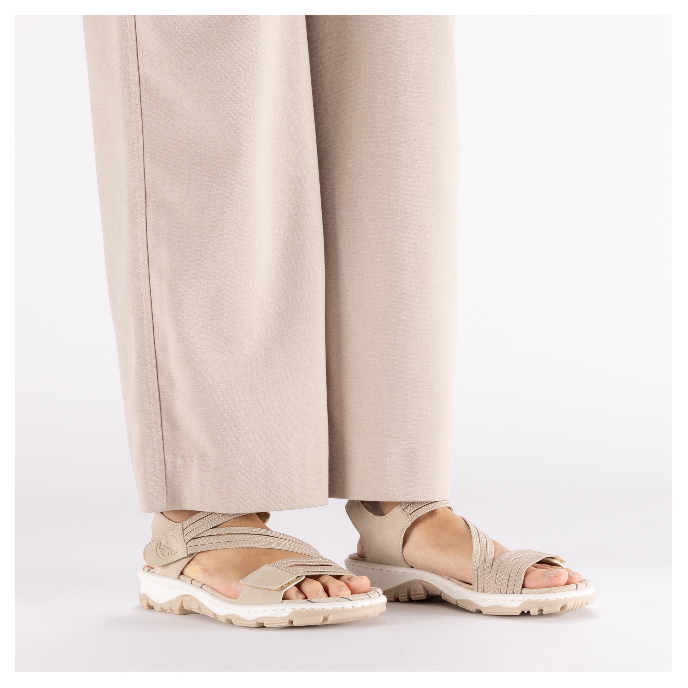Rieker Sandale à lanières  chaussure d'été, sandalette, chaussure à scratch, style sport