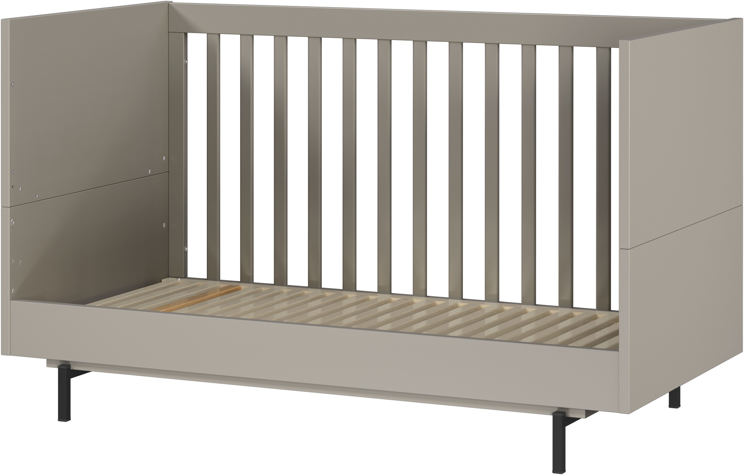 GERMANIA Lit bébé »Tomino« 1 cuis tlg. inkl. Umbauseiten, B/H/T 144/87/75 cm, belastbar bis 100 kg