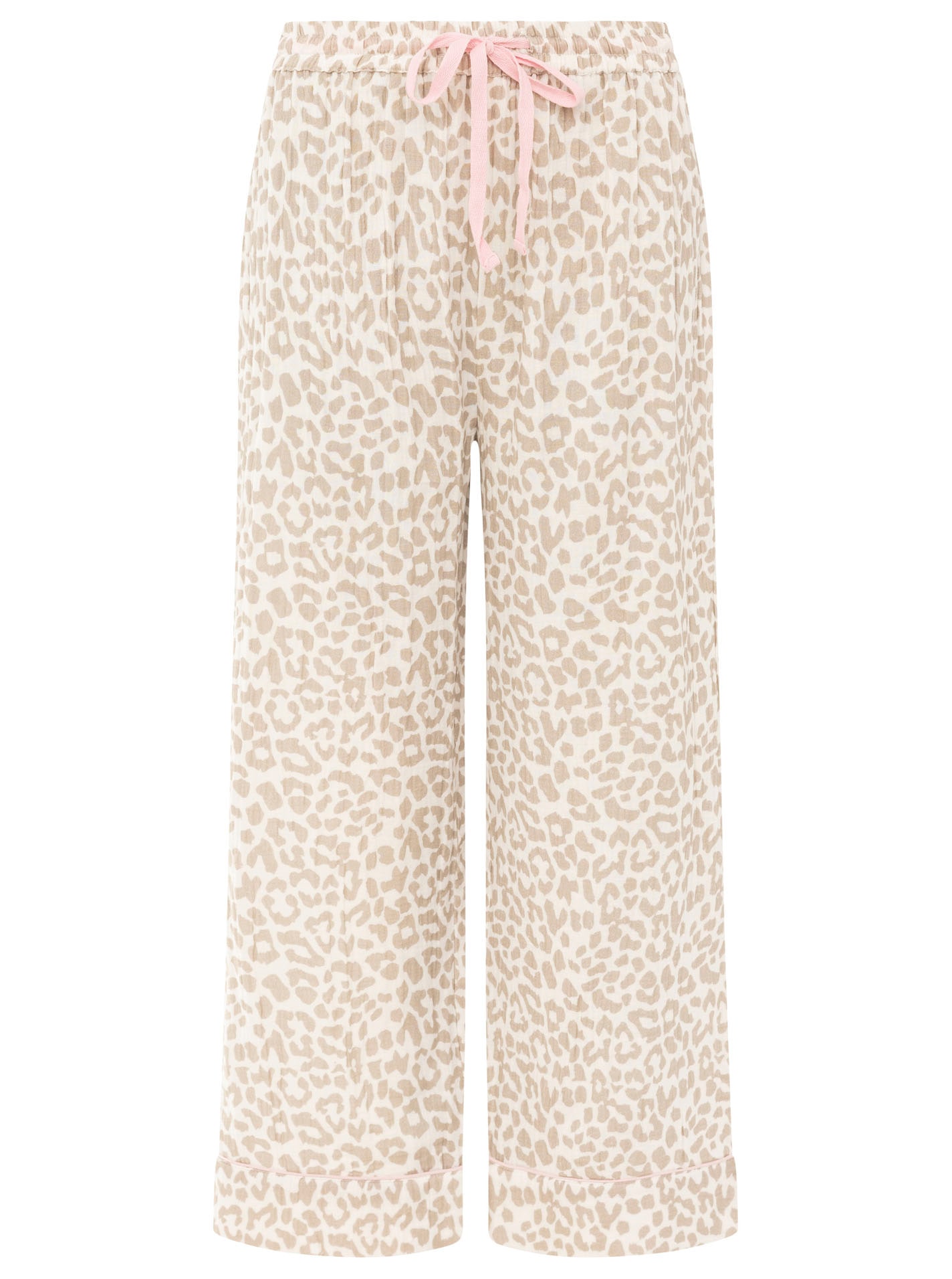 Zwillingsherz Pyjama »Classic Leo« 2 motif léopard, haut avec boutons, pantalon avec taille élastique