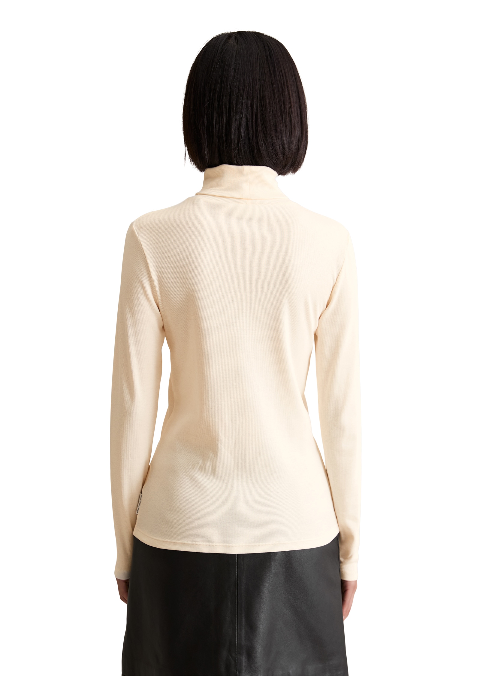 Marc O'Polo DENIM T-shirt à col roulé slim fit, aus softem Ripp-Jersey