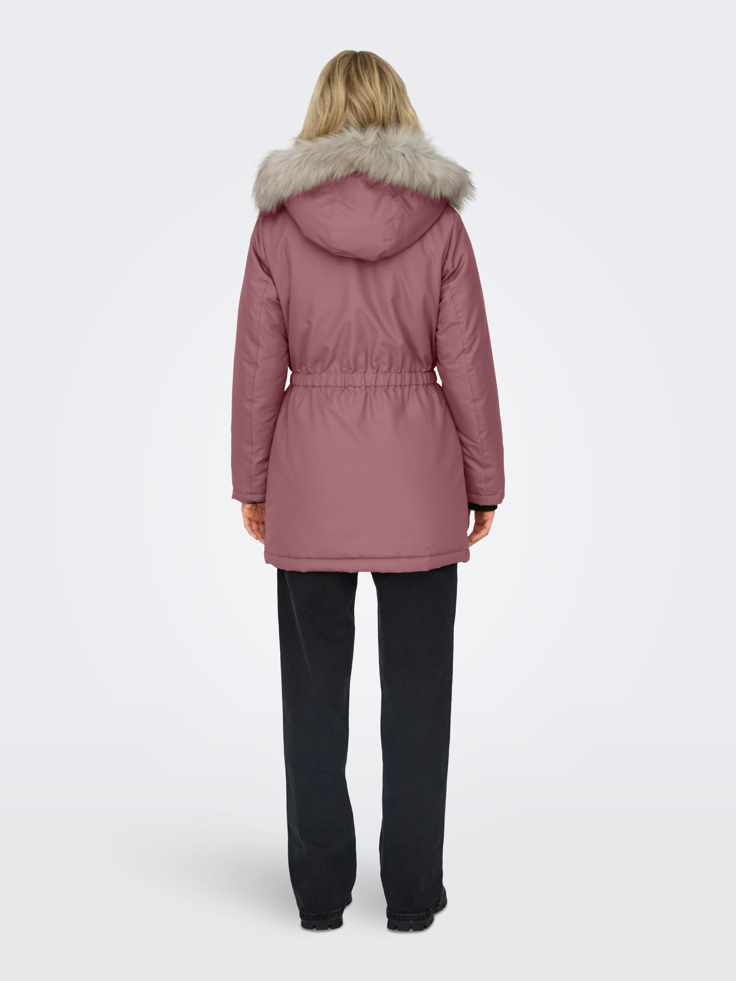 ONLY Parka »ONLIRIS FUR WINTER PARKA LIFE CC OTW« mit Kapuze mit verdeckter Knopfleiste