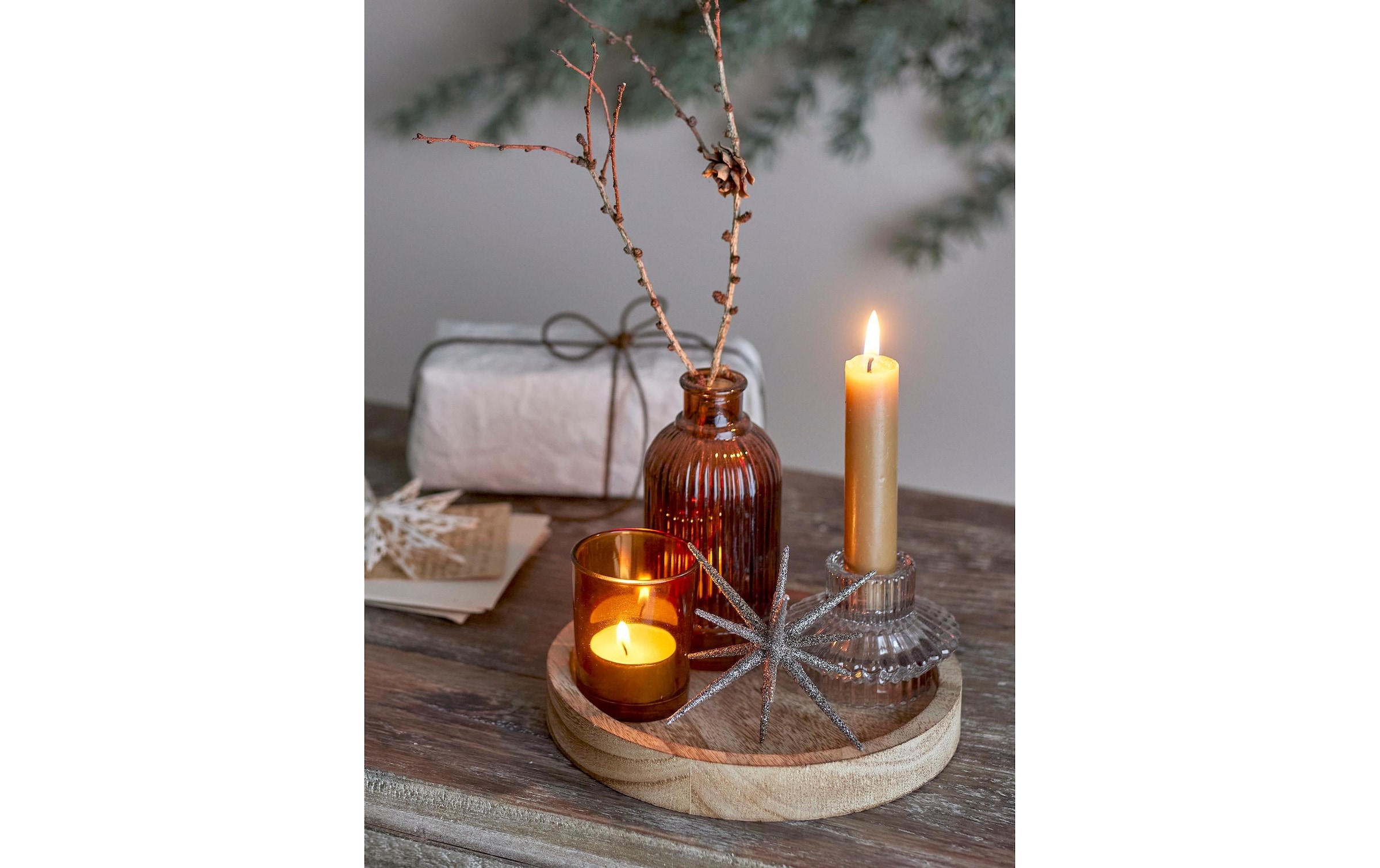 Bloomingville Plateau »Bloomingville Weihnachtsdeko Sanga 6-teilig«