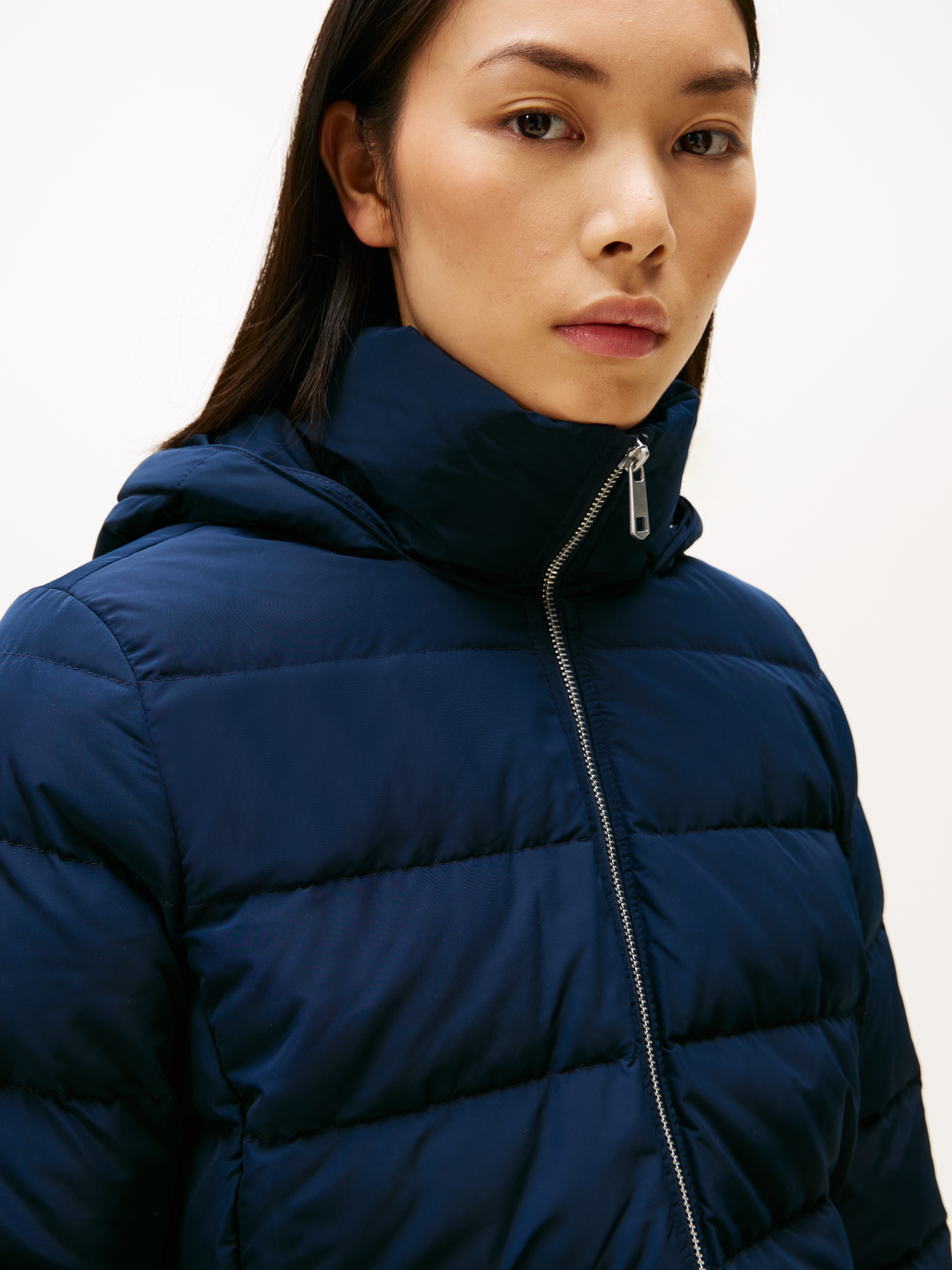 Tommy Hilfiger Manteau matelassé »MW DOWN SLIM COAT WITH FUR« mit Fellimitat