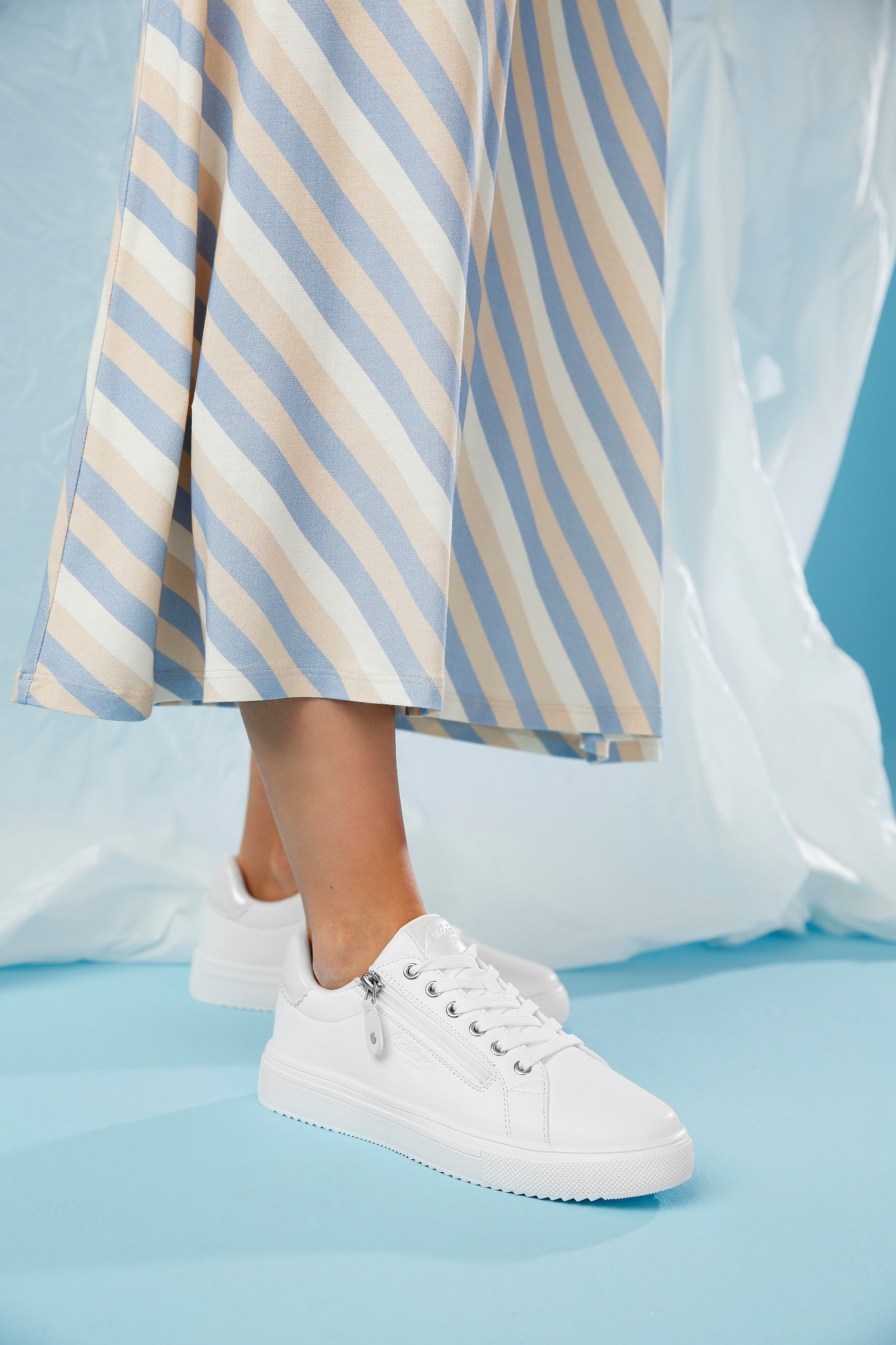 Aniston SHOES Sneaker  Schnürschuh, Freizeitschuh mit Reissverschluss - NEUE KOLLEKTION