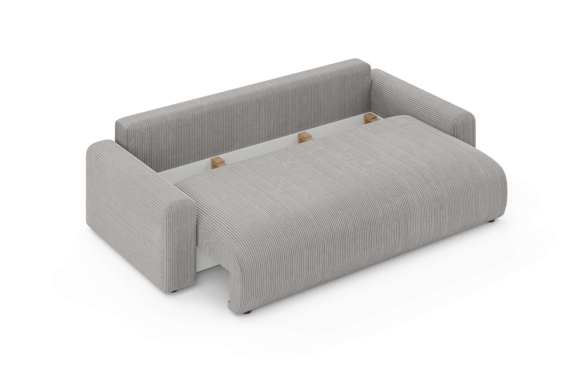 Home affaire Canapé Big »LAKESIDE klein 3-Sitzer Schlafsofa mit Bettkasten, Breite 238 cm« Liegefläche 149x195 cm, hoher Sitzkomfort, Masse B/T/H: 238/98/85cm