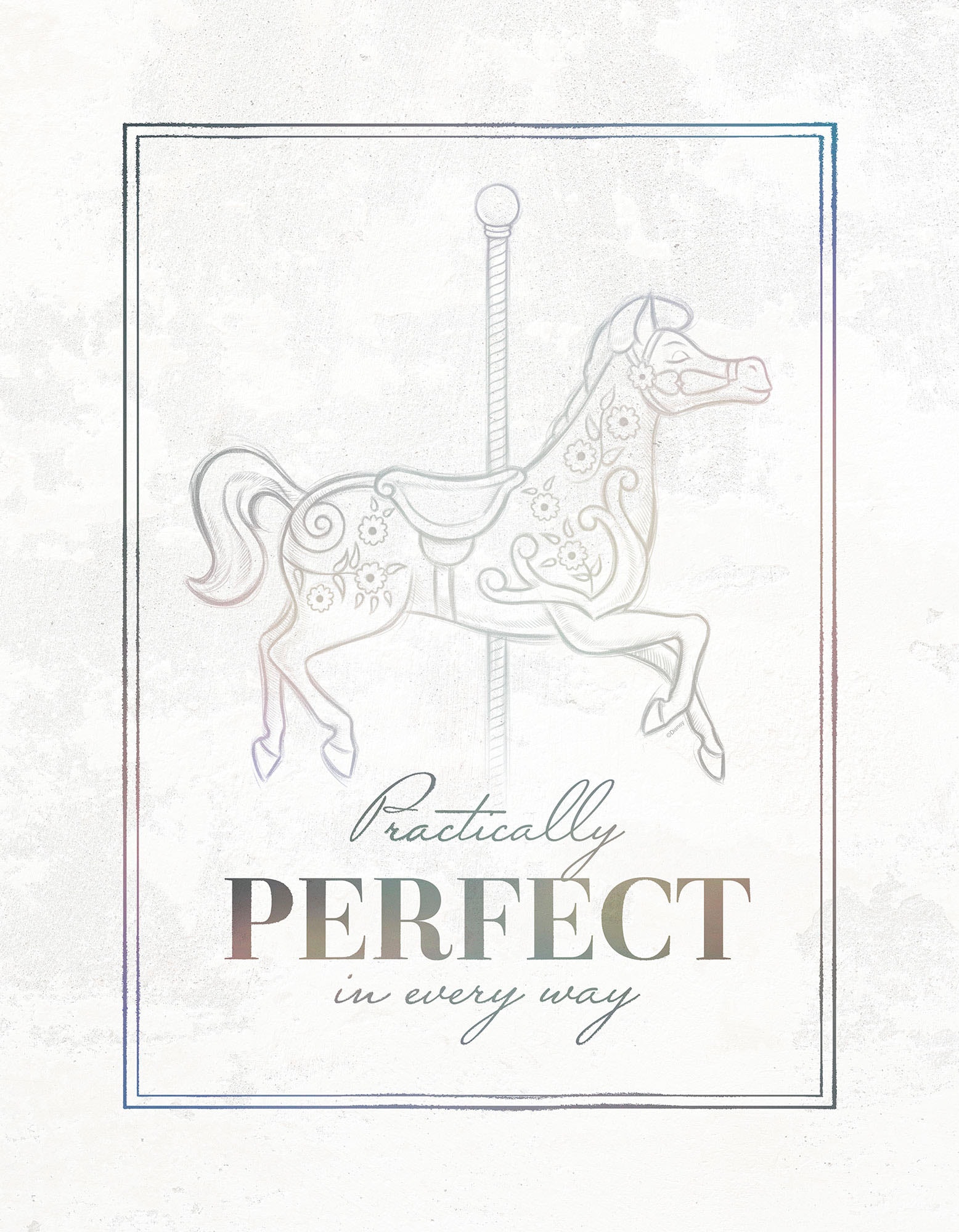 Komar Tableau sur toile »Mary Poppins Pretty Perfect - Grösse 30 x 40 cm« 30 x 40 cm (Breite x Höhe), 1 cuis tlg. Keilrahmenbild mit Echtholzrahmen, Kinderzimmer