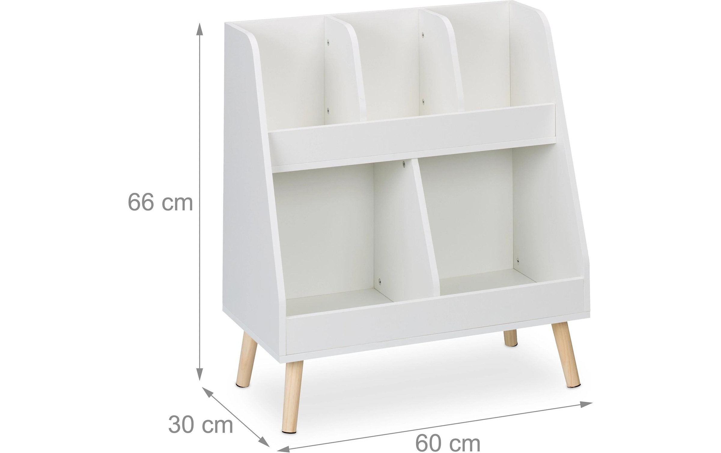 relaxdays Kinderregal »mit 5 Fächern«