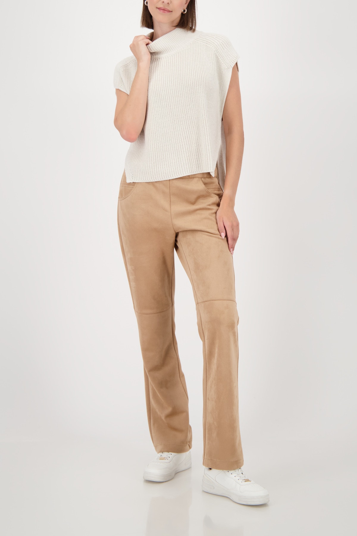 Monari Pull-over Regular fit mit Stehkragen