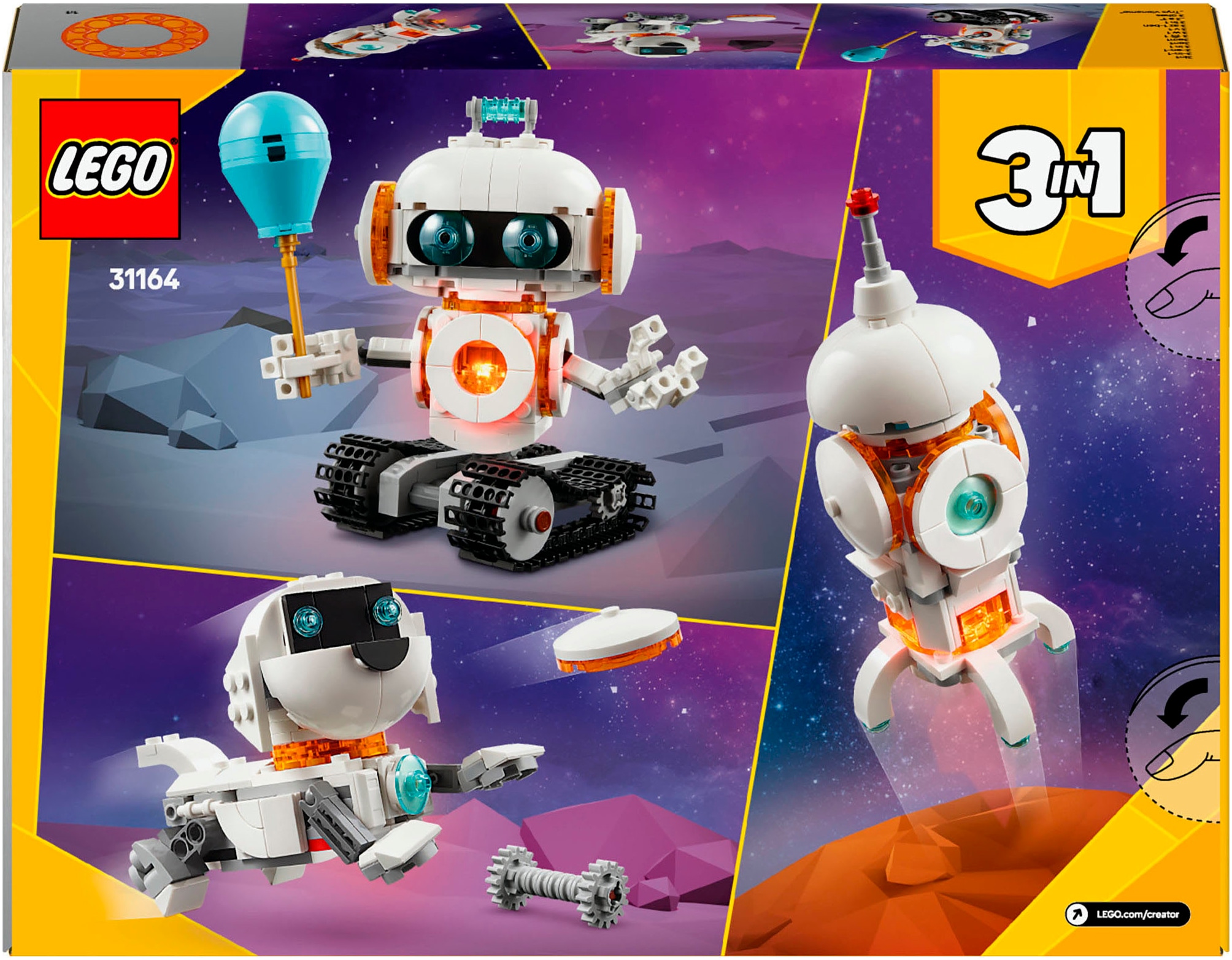 LEGO® Pions de construction »Weltraum-Roboter (31164), LEGO Creator« Made in Europe