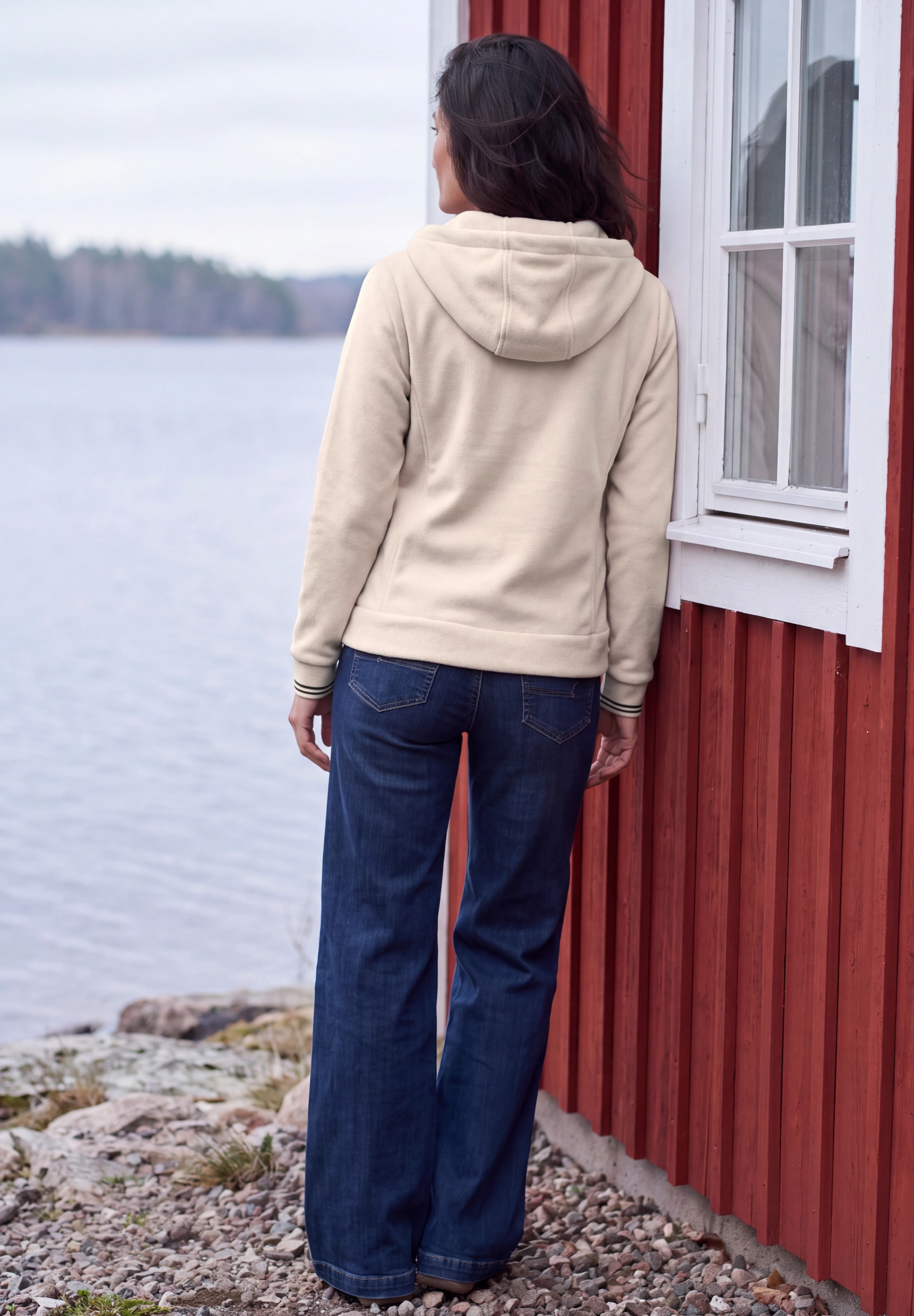 Cecil Fleecejacke mit Kapuze Langarm Fleece Jacke mit Kapuze