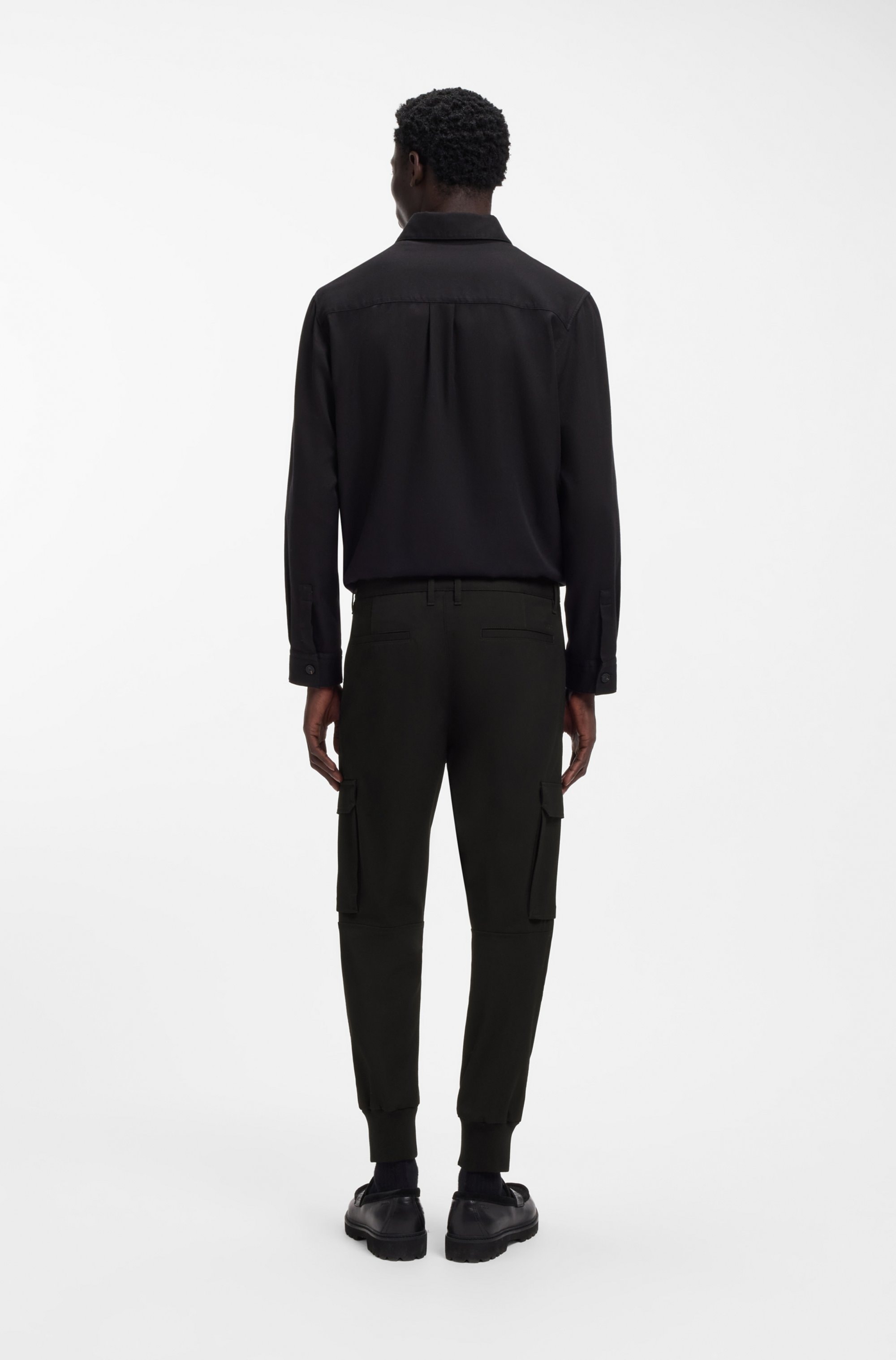 HUGO Cargohose »Glavin«  Slim Fit, tapered leg, Bundfalten vorne
