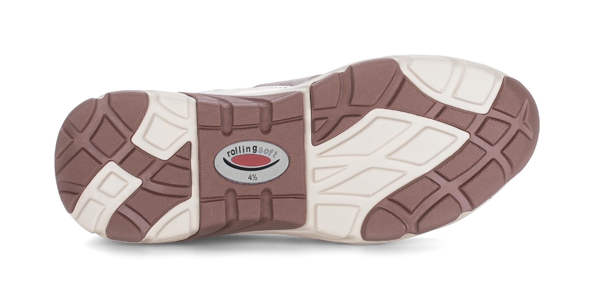 rollingsoft Baskets compensées  , chaussure de loisirs, chaussure basse, chaussure à lacets avec semelle rollingsoft
