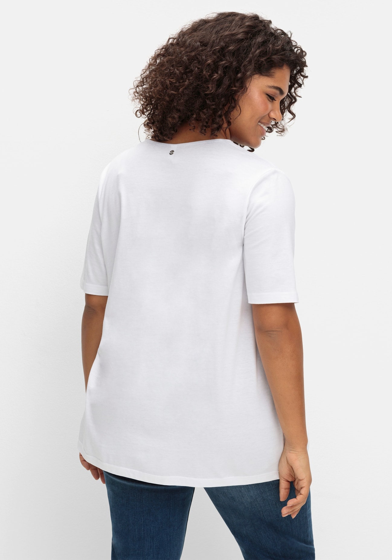 Sheego Kurzarmshirt »T-Shirt« 1 Stk.