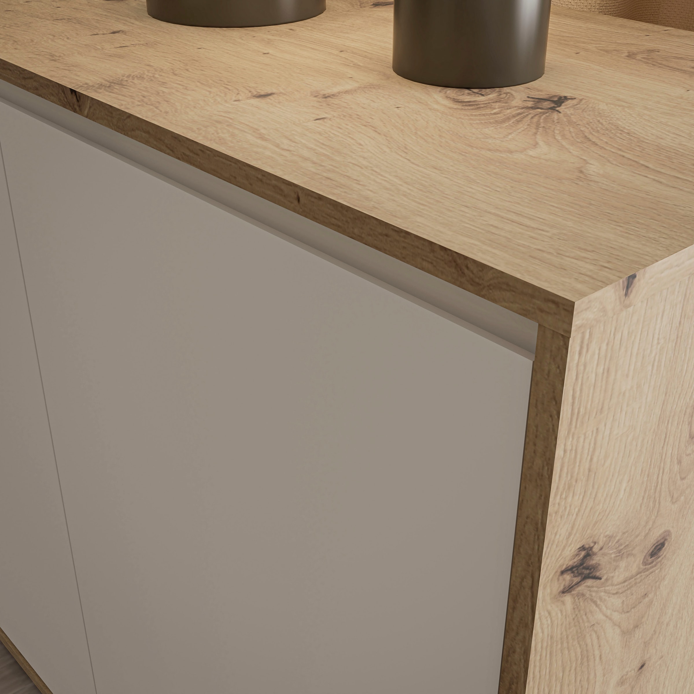 FORTE Table basse »TV-Board gross Breite ca 190 cm« L/H/P 188,3/49,7/42 cm,  façade sans poignée, beaucoup de rangement,