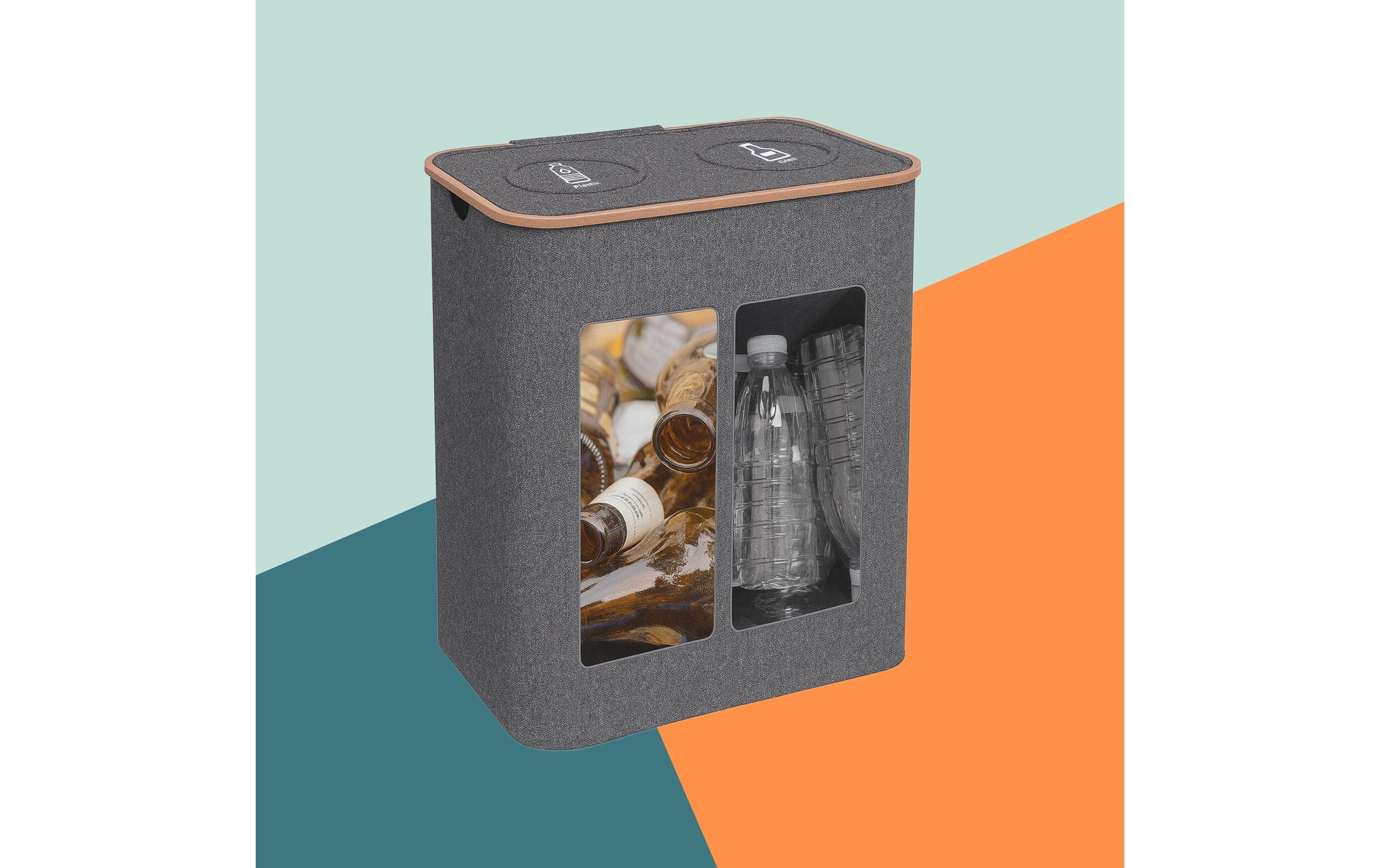 relaxdays Flaschensammler »170 L«