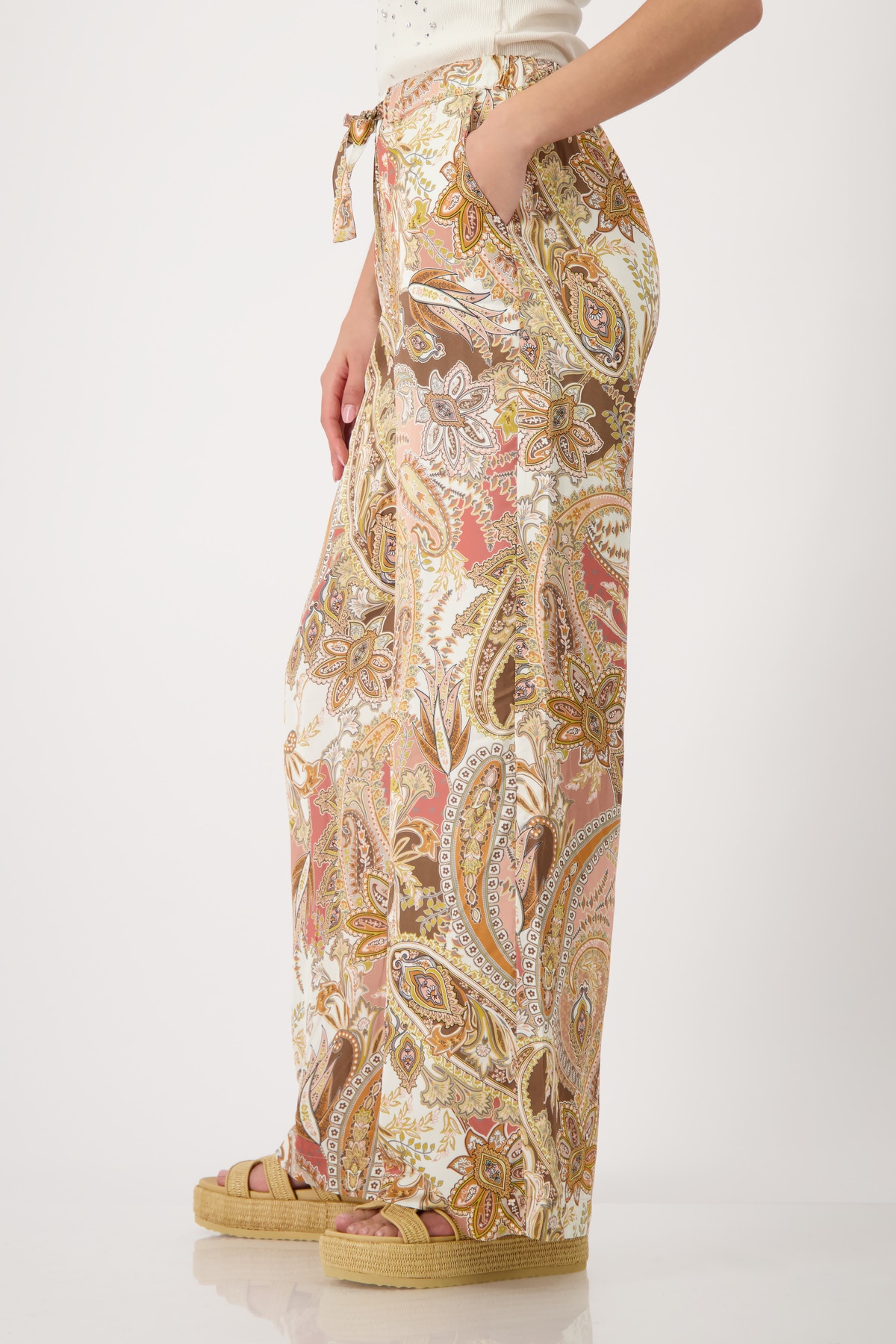 Monari Palazzohose »Hose Pia reg. Paisley«  Regular fit mit Paisleymuster