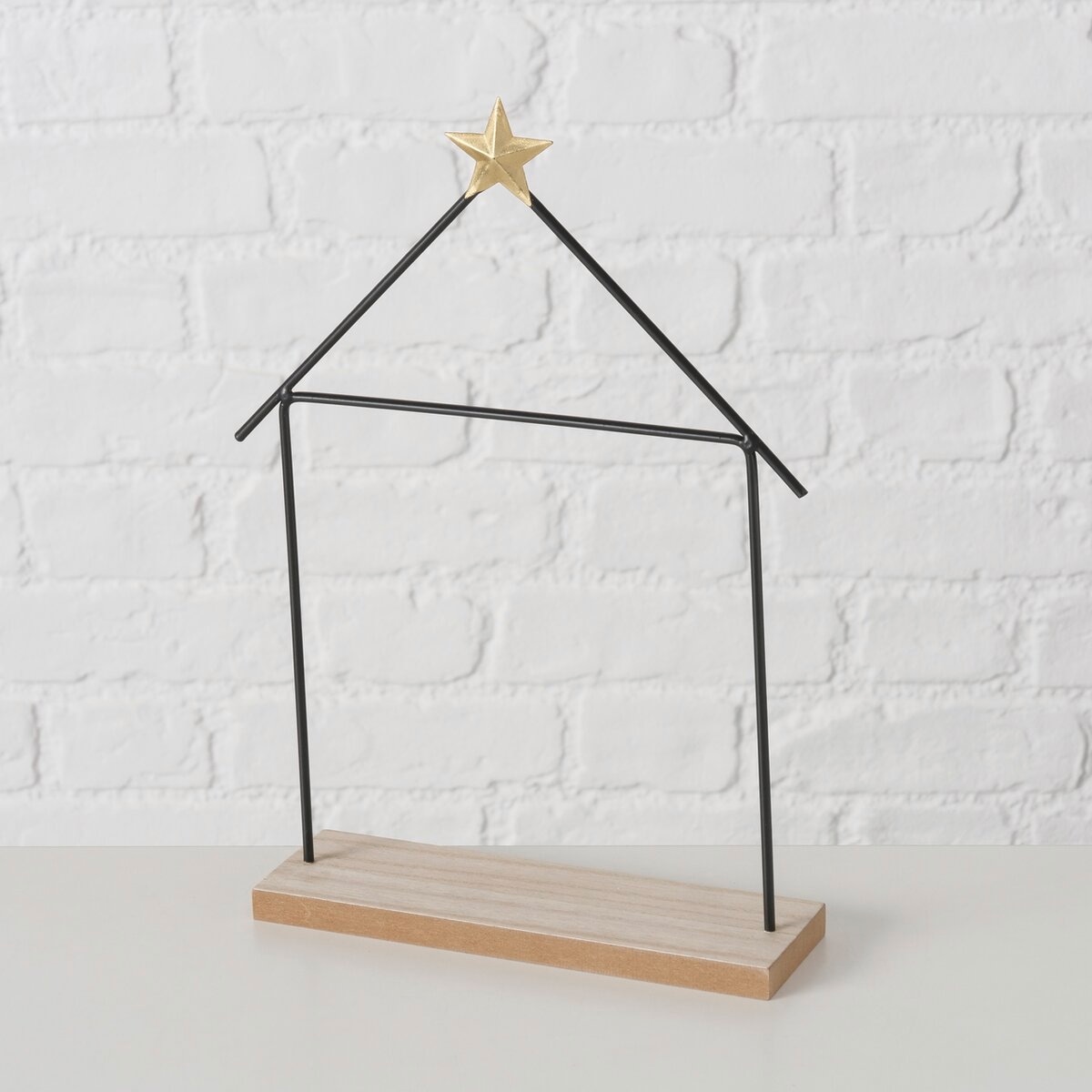 GOODproduct Crèche »1 Stück, 12 handgemalte Figuren, Elegante Schwarz-Weiss-Optik« Handgemalte Figuren mit liebevollen Details, Höhe 32 cm