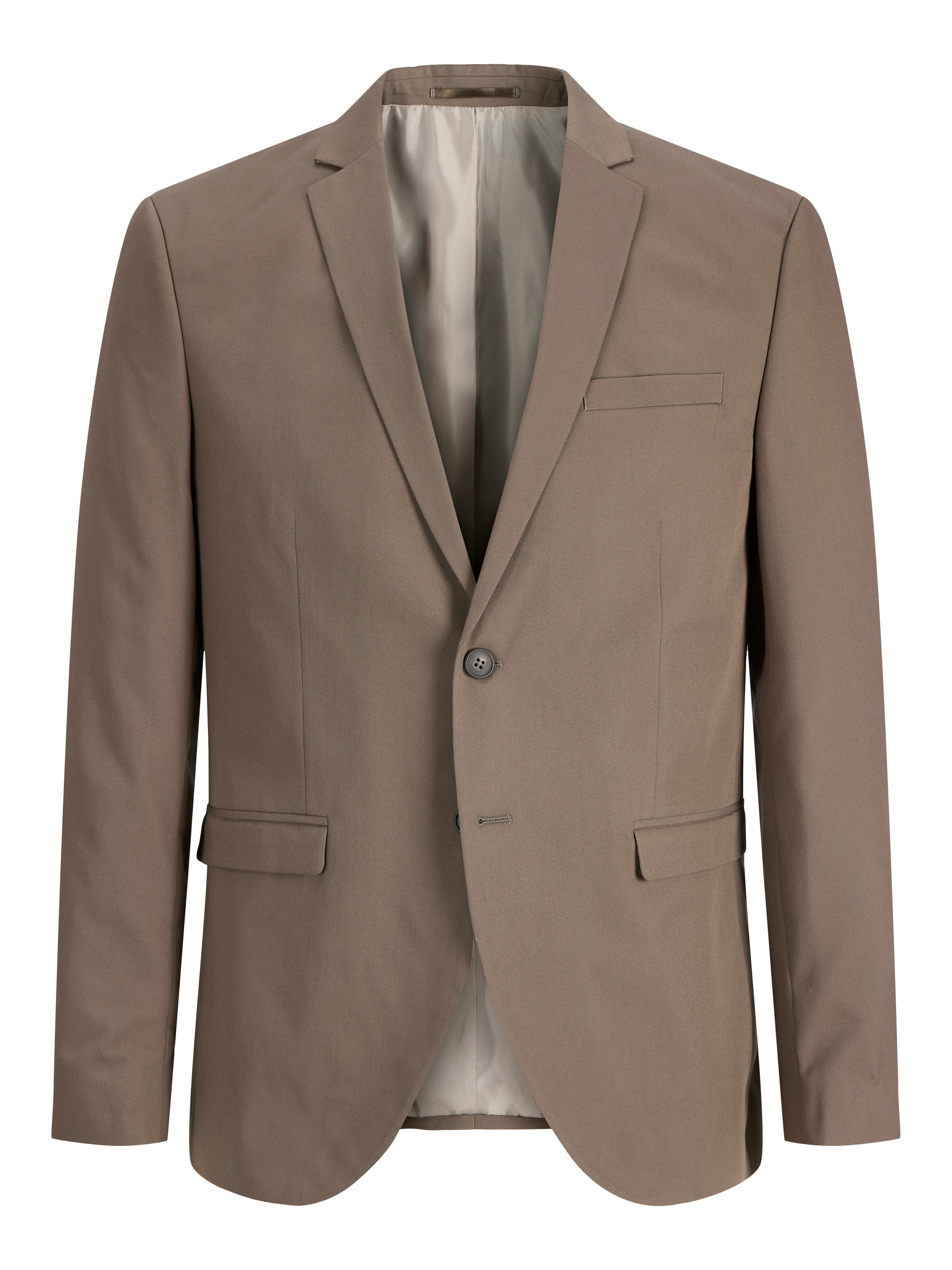 Jack & Jones Anzug »JPRFRANCO  Extra schmal, pflegeleicht, stilvoll mit fallendem Revers« slim fit Materialmix aus Polyester, Viskose und Elasthan
