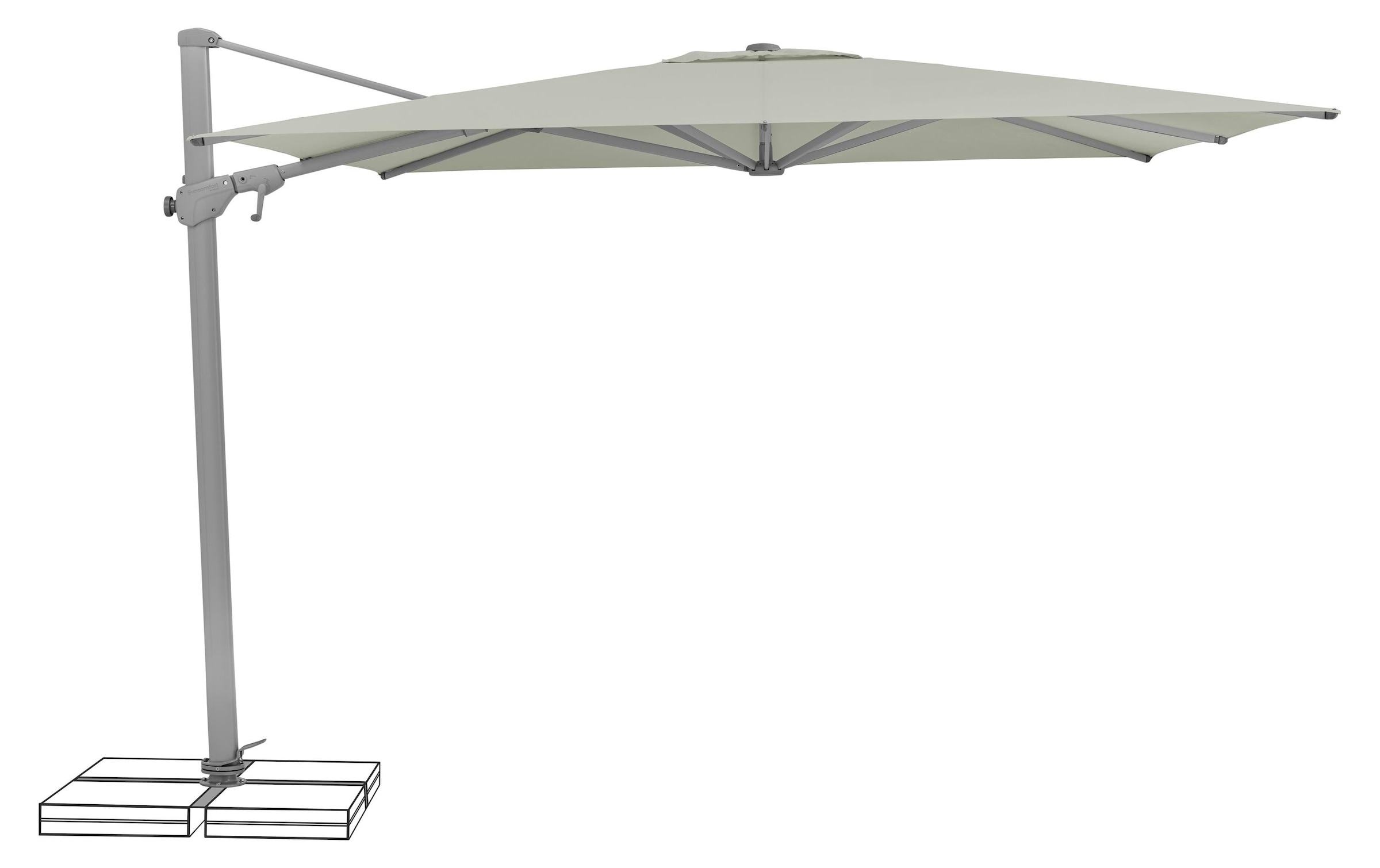   Sonnenschirm »Suncomfort by Glatz Varioflex, 300 x 300 cm«