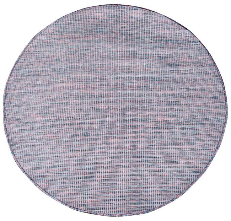 Carpet City Outdoorteppich »PALM2778« rund 5 mm Höhe Wetterfest & UV-beständig, für Balkon, Terrasse, Küche, flach gewebt