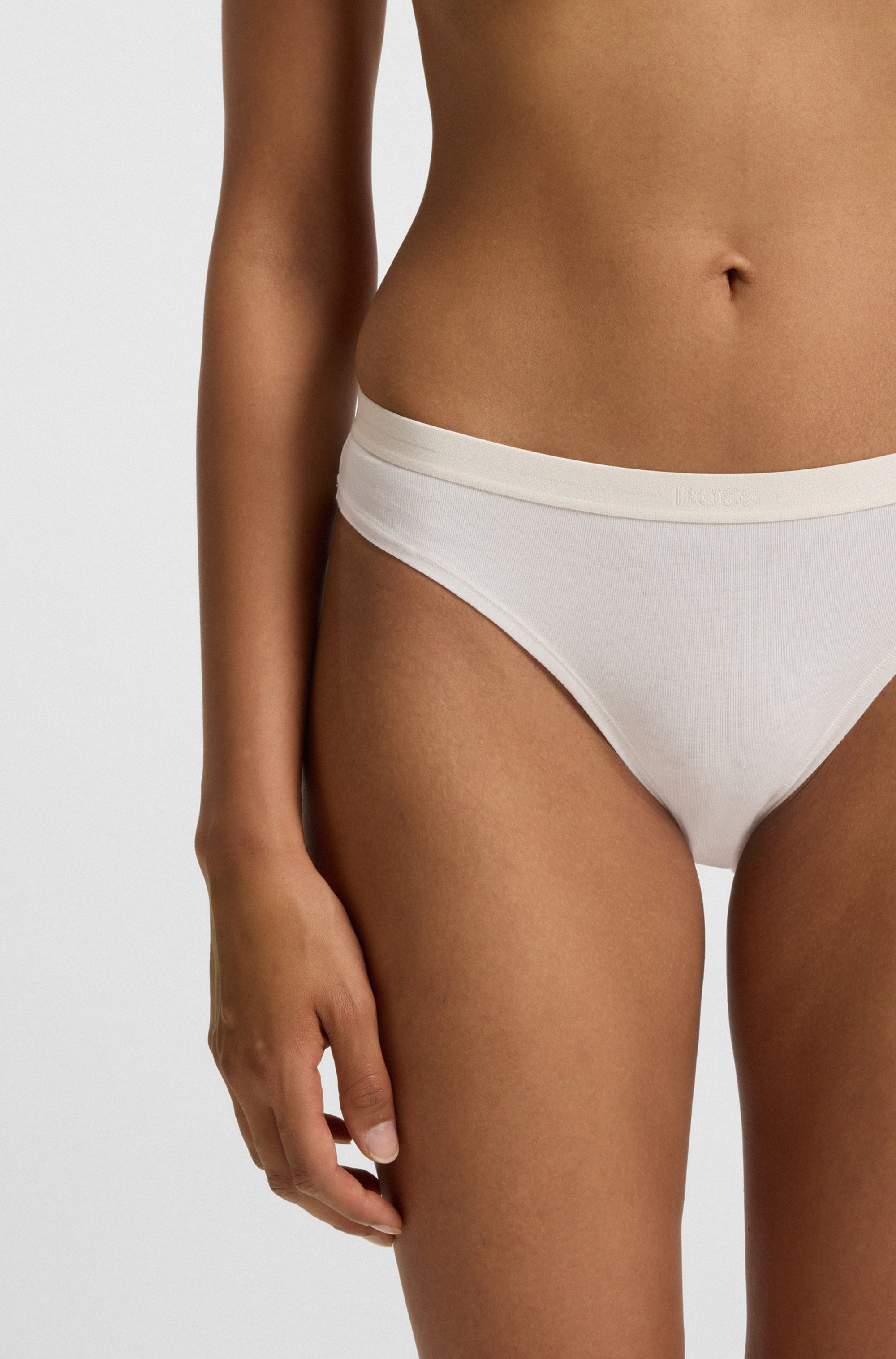 BOSS Slip »3P BRIEF« Packung, 3er, 3 Stk. mit elastischen Logobund