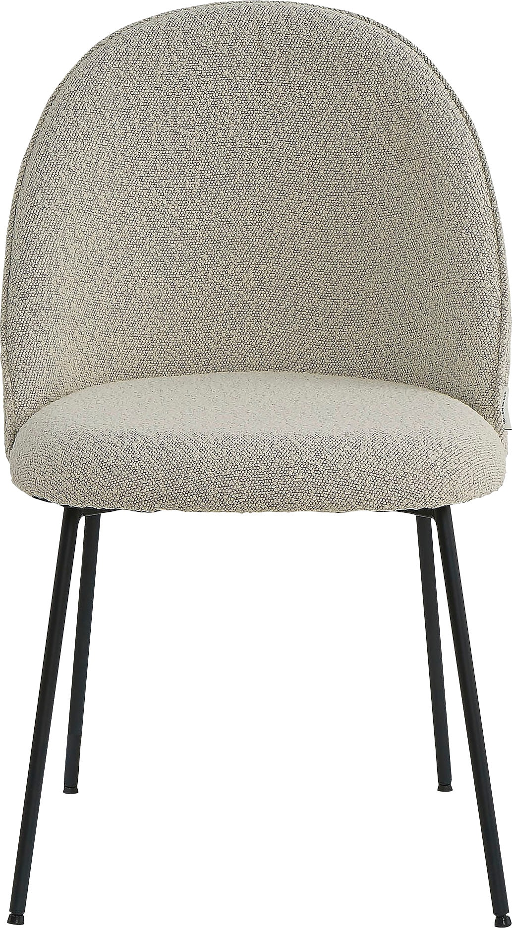 SIT Chaise rembourrée »Set 2 St. – Gepolsterte Esszimmerstühle mit abgerundeter Rückenlehne« (Ensemble) 2 cuisavec dossier arrondi et tissu bouclé