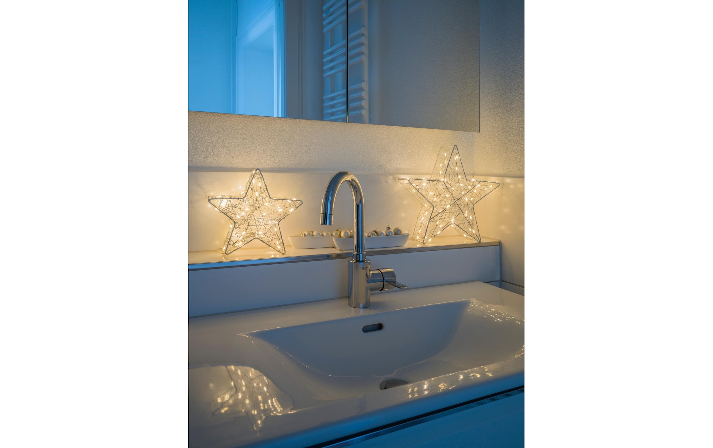 STT LED Dekolicht »Tischdeko 3D Star Bianco S, 20«