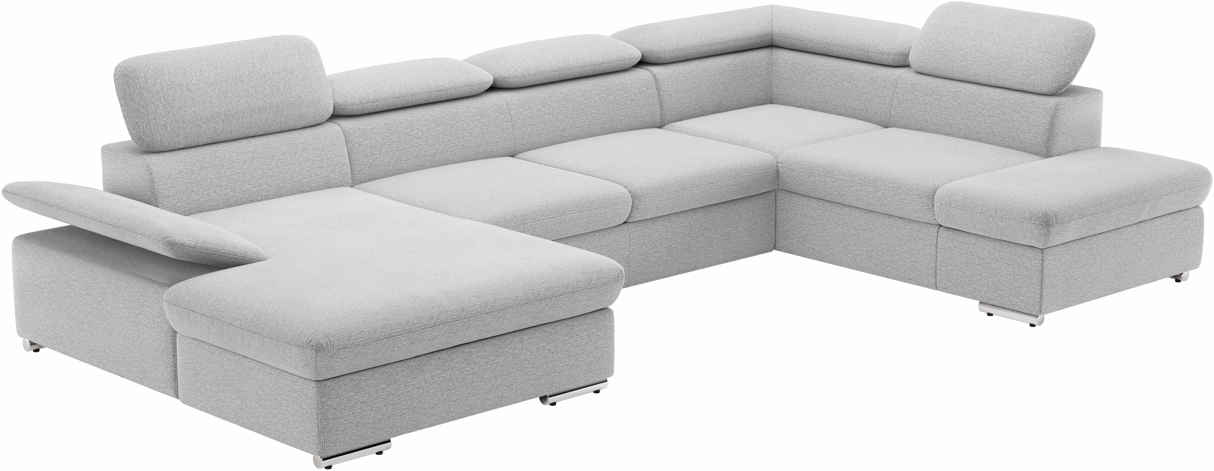 sit&more Paysage de salon »Valantine U-Form, B: 349 cm« mit Arm- & Kopfteilverstellung, optional mit Bettfunktion