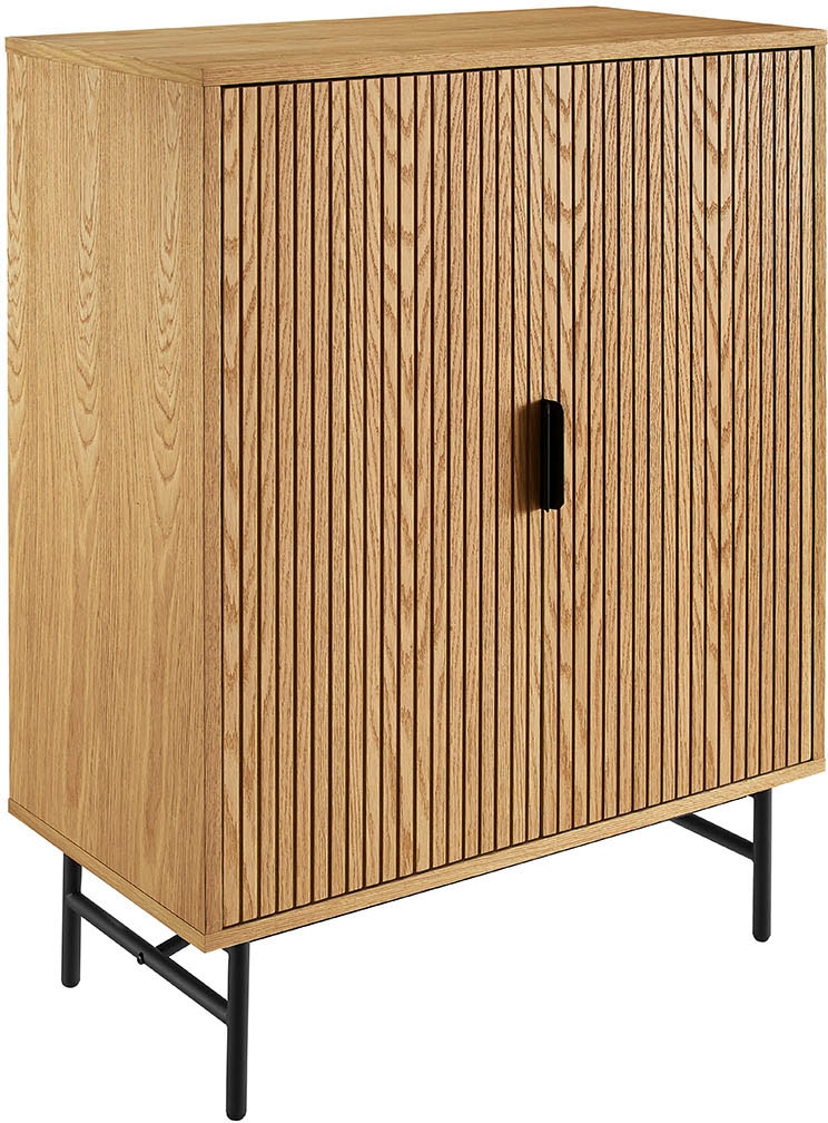 SalesFever Kommode »Visby Stilvolles Sideboard für den Wohnbereich« Eiche Echtholzfurnier