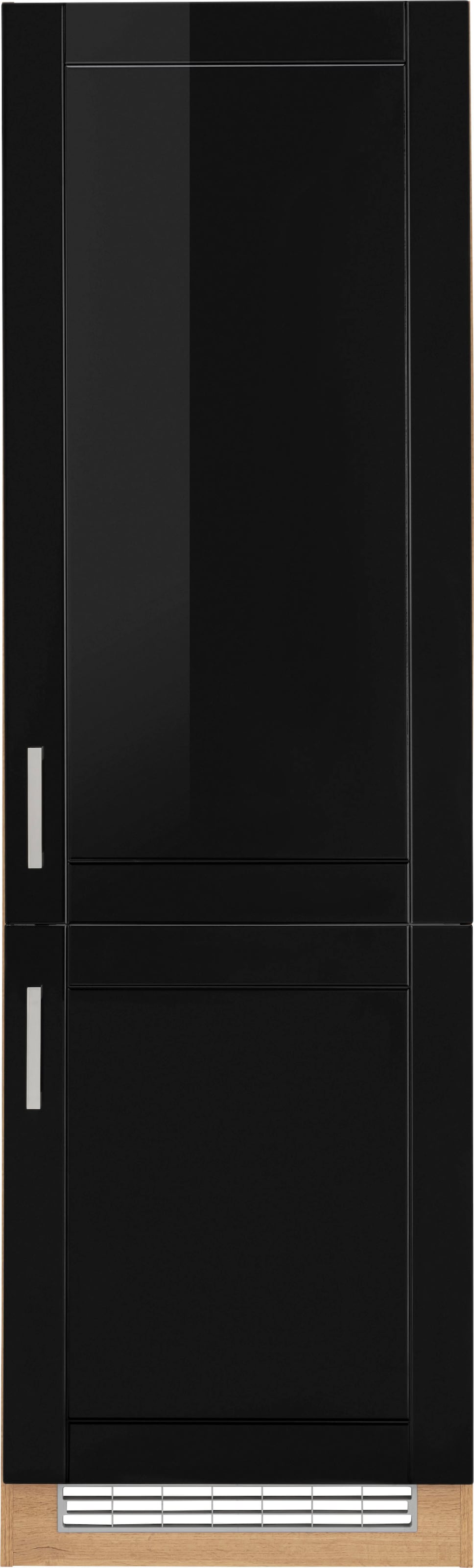 KOCHSTATION Armoire réfrigérée encastrable »KS-Tinnum« 60 cm de large, 200 cm de haut, poignées en métal, avec niche de 178 cm