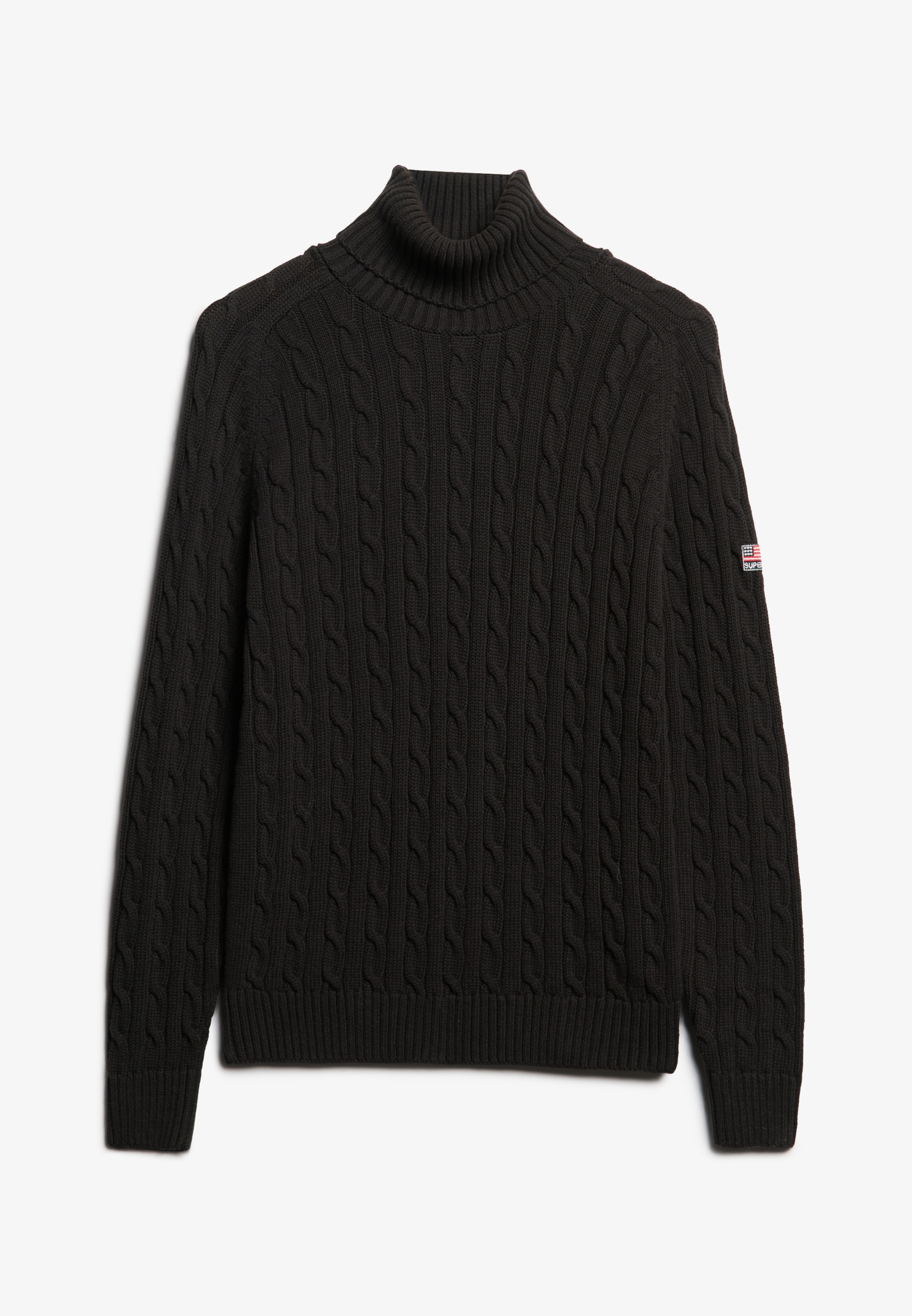 Superdry Rollkragenpullover »SLOUCHY CABLE ROLL NECK« Baumwolle, loose fit