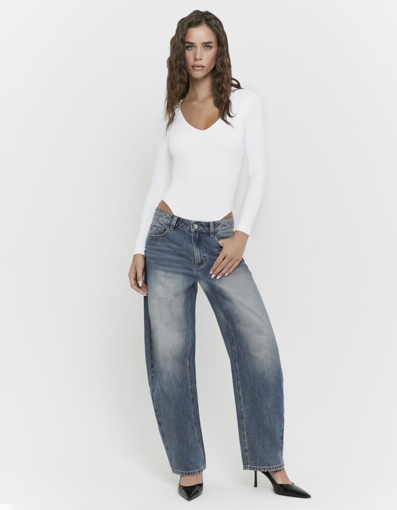 Tally Weijl High-waist-Jeans »SPADEJOELLE« Baumwollmischung, barrel fit