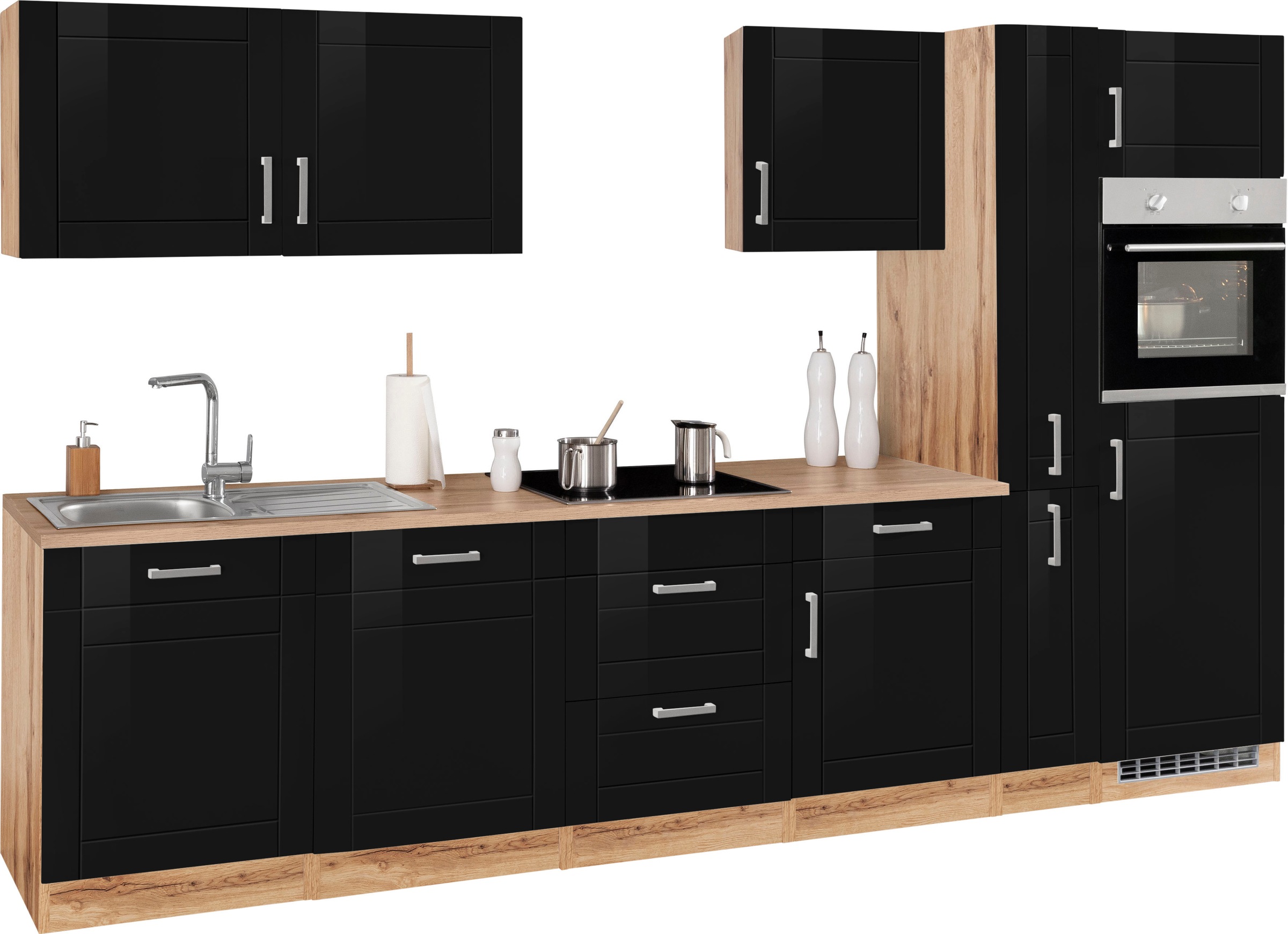 KOCHSTATION Kitchenette »KS-Tinnum« sans appareils électriques, largeur 330 cm