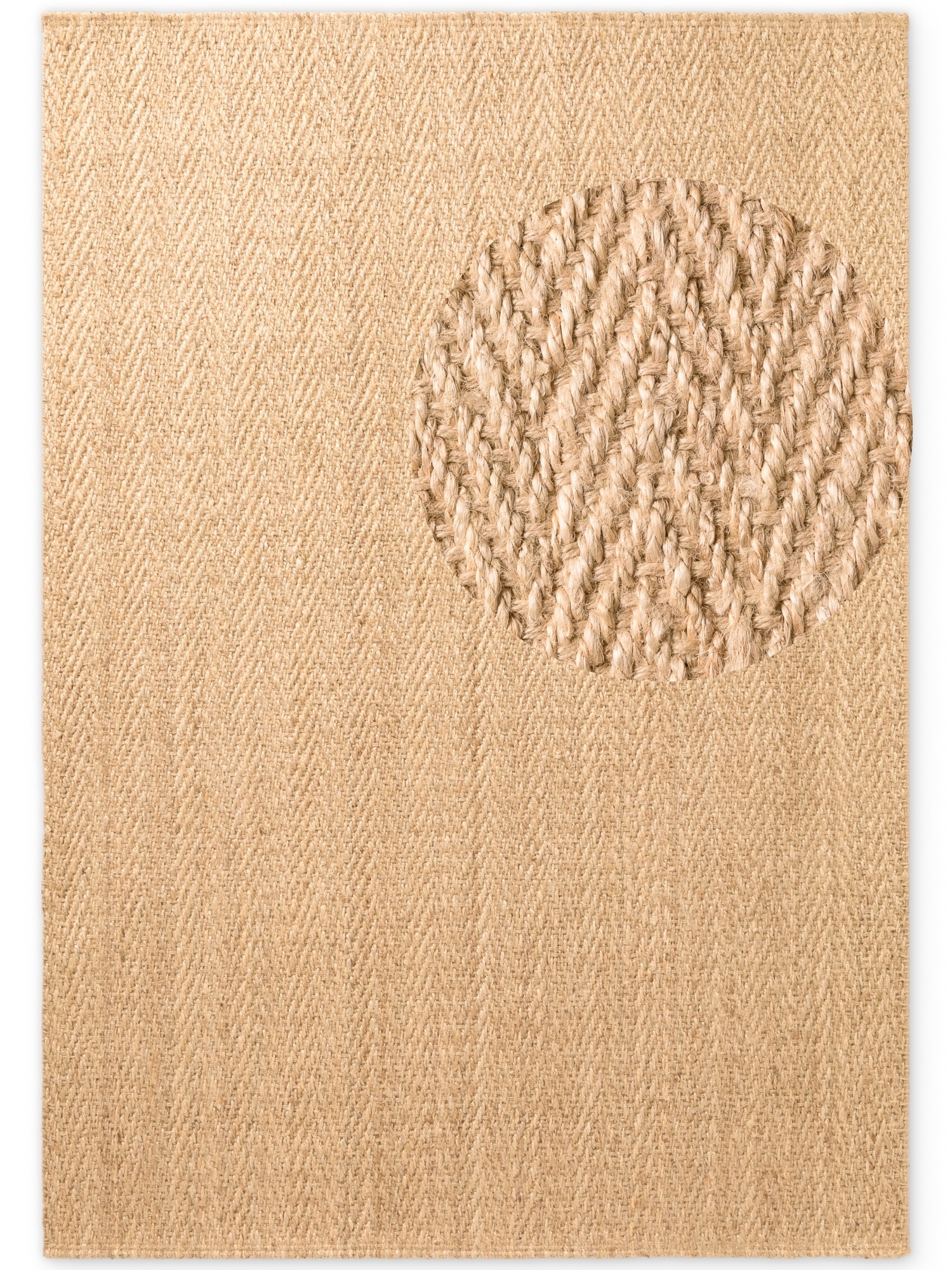 Villeroy & Boch Tapis »Mirabelle« Rectangulaire 10 mm Höhe Jute, Natur, Wohnzimmer, Esszimmer, Schlafzimmer, Fischgrätendesign