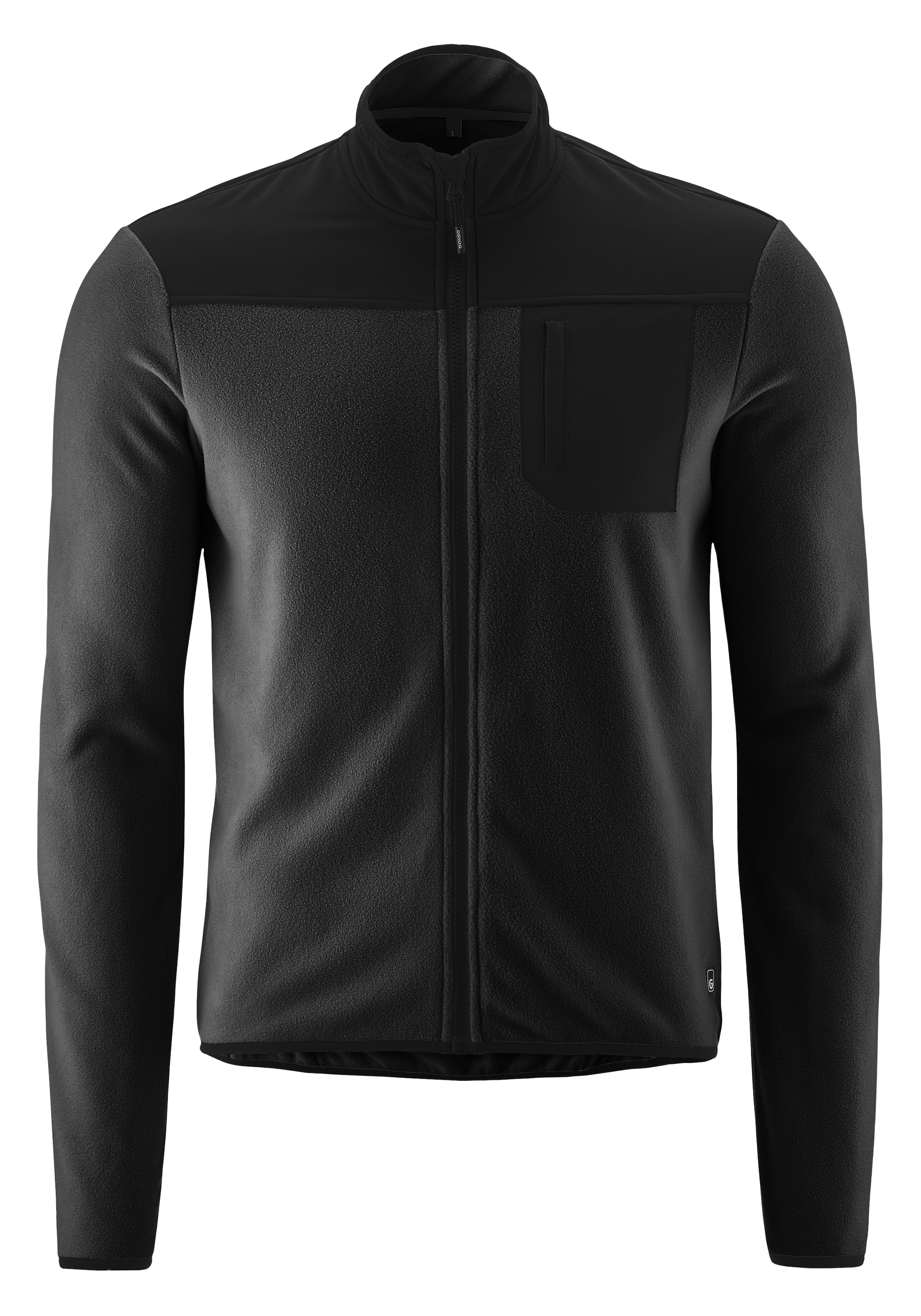 Gonso Maillot de cyclisme »Adventure Jersey Fleece M« maillot vélo homme manches longues, matière polaire douce, maillot zippé intégral