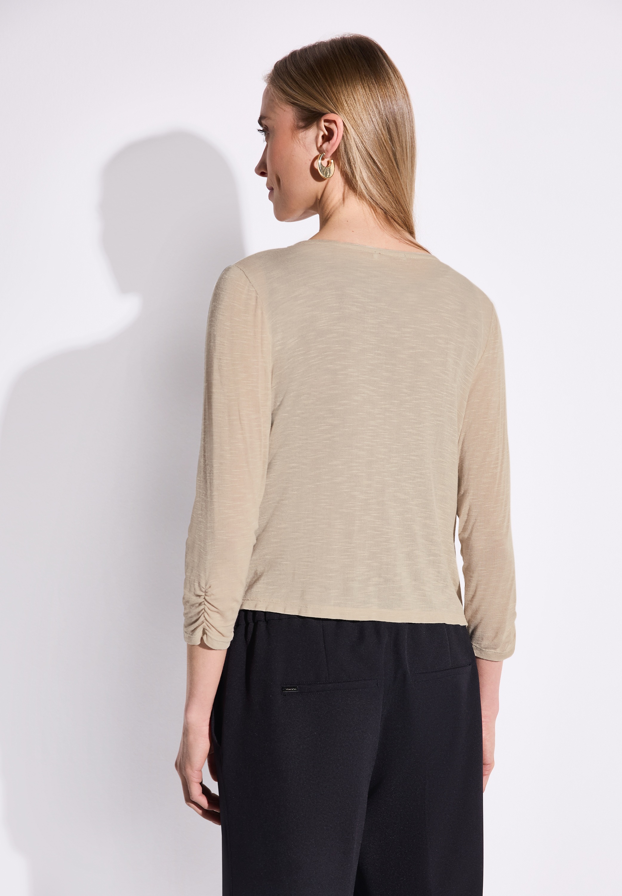 STREET ONE Shirtjacke »Style Suse« mit 3/4-Ärmel