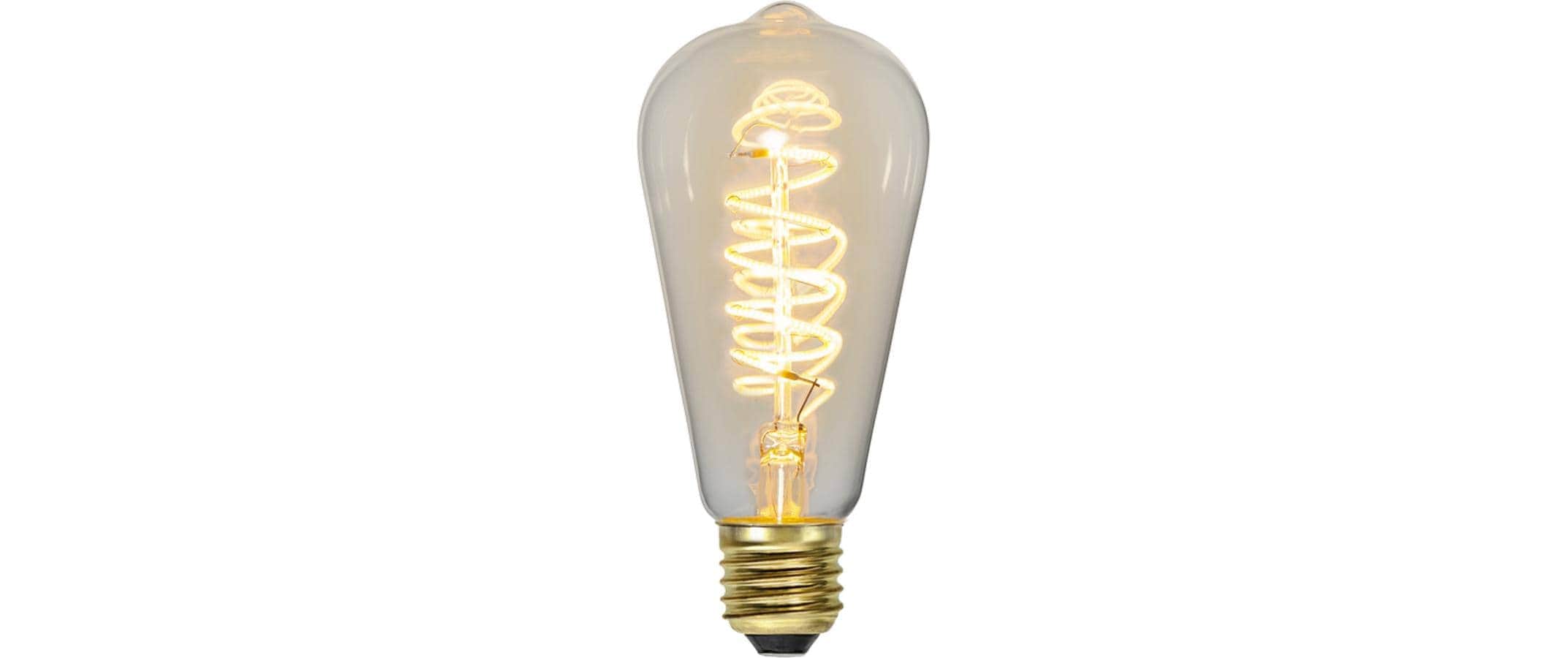   Ampoules LED »LED Leuchtmittel, E27 ST64 Decoled Spiral Clear 3-step« blanc chaud