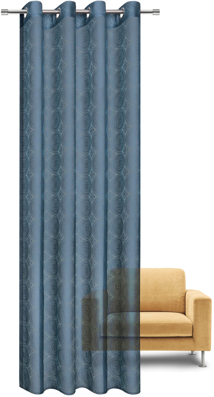 Gerster Gardine »Debby« Ösen 1 Stk. tlg. Ausbrenner Ösenschal "Debby" mit Ornamenten