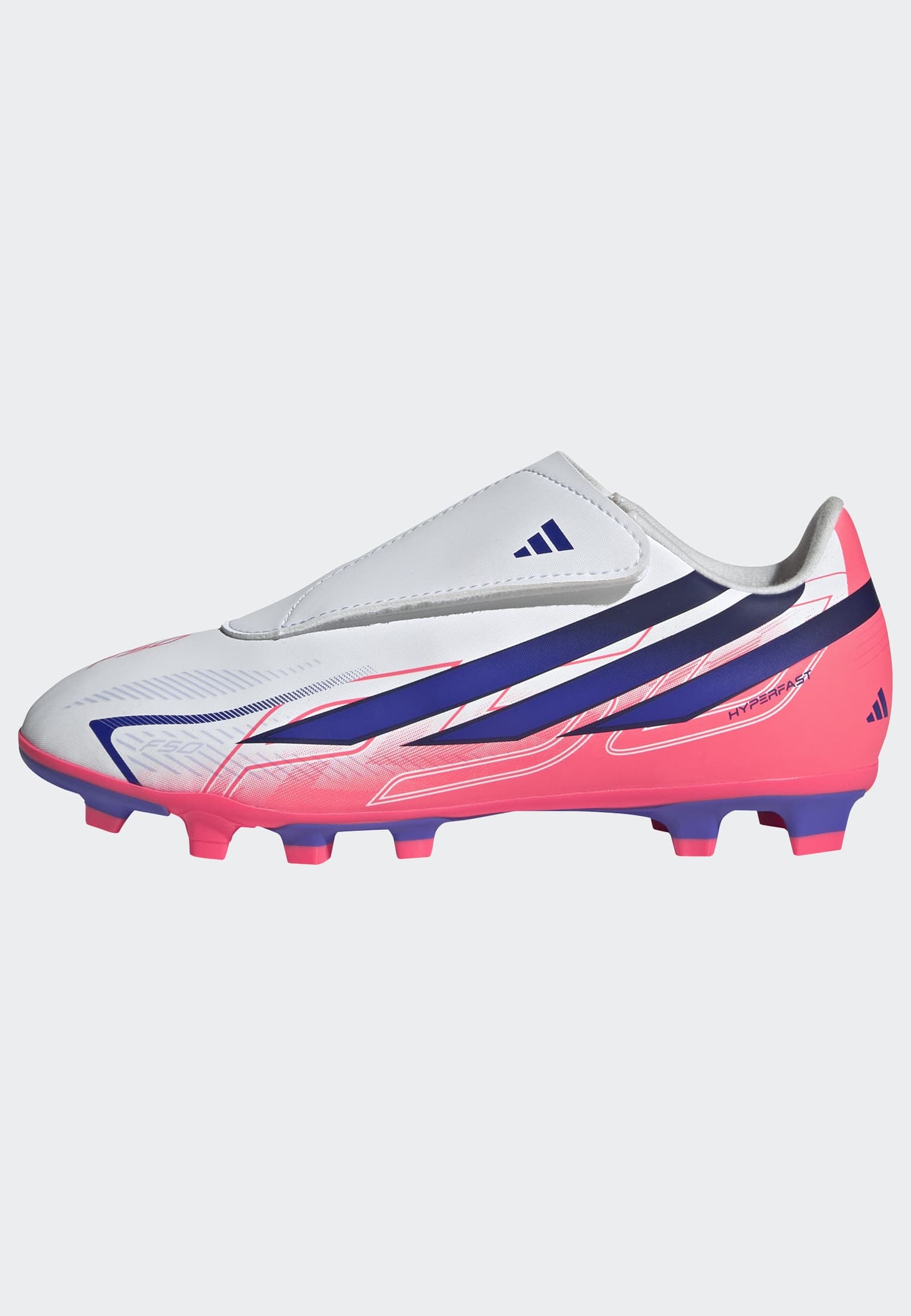 adidas Performance Fussballschuh »F50 HYPERFAST CLUB KIDS , KLETTVERSCHLUSS, FESTE / GEMISCHTE BÖDEN«  für viele verschiedene Böden geeignet, für Jugendliche & Kinder