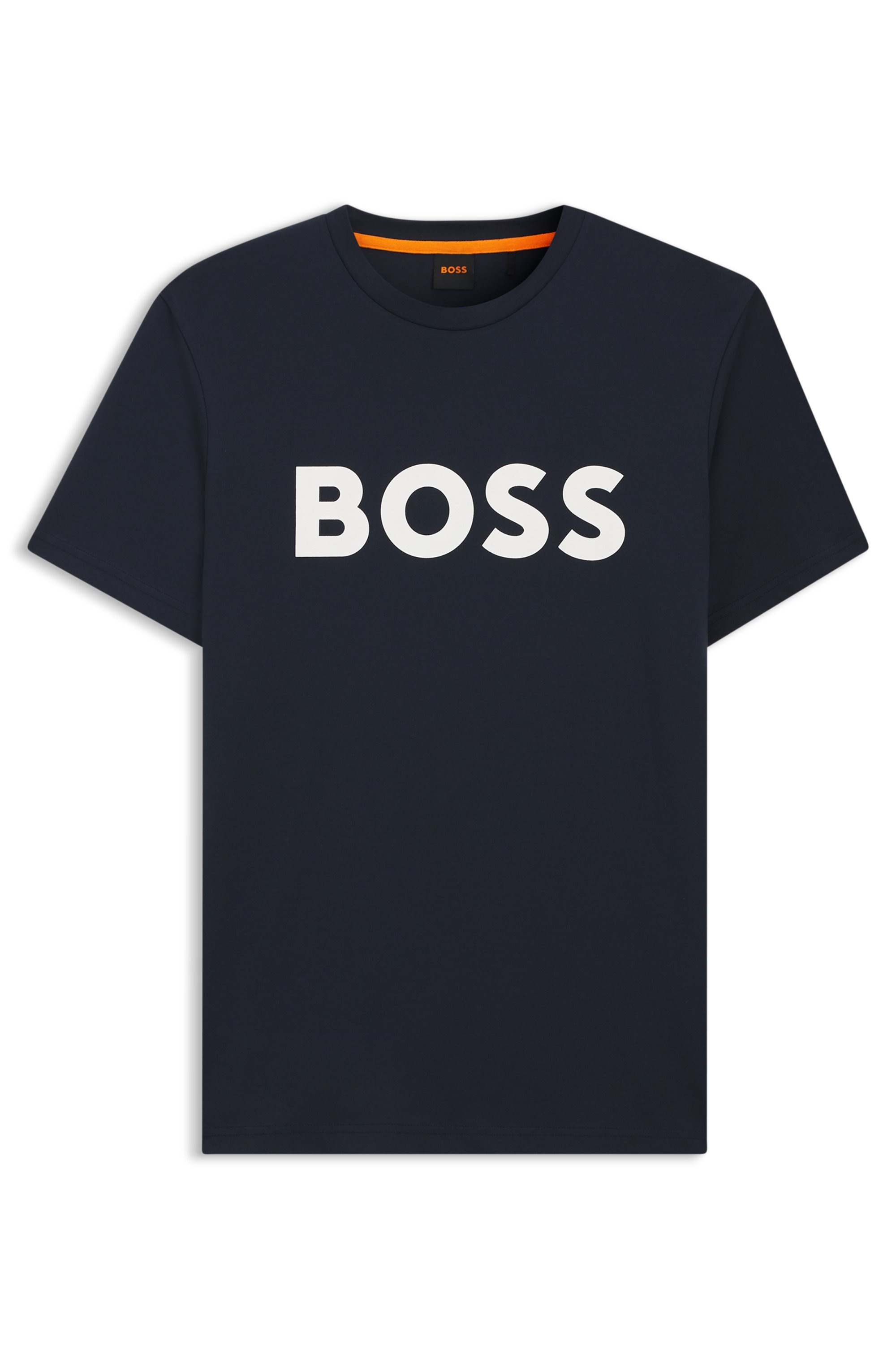 BOSS ORANGE T-Shirt »Thinking« 1 Stk. Rundhalsausschnitt, Regular Fit, grosser Logodruck